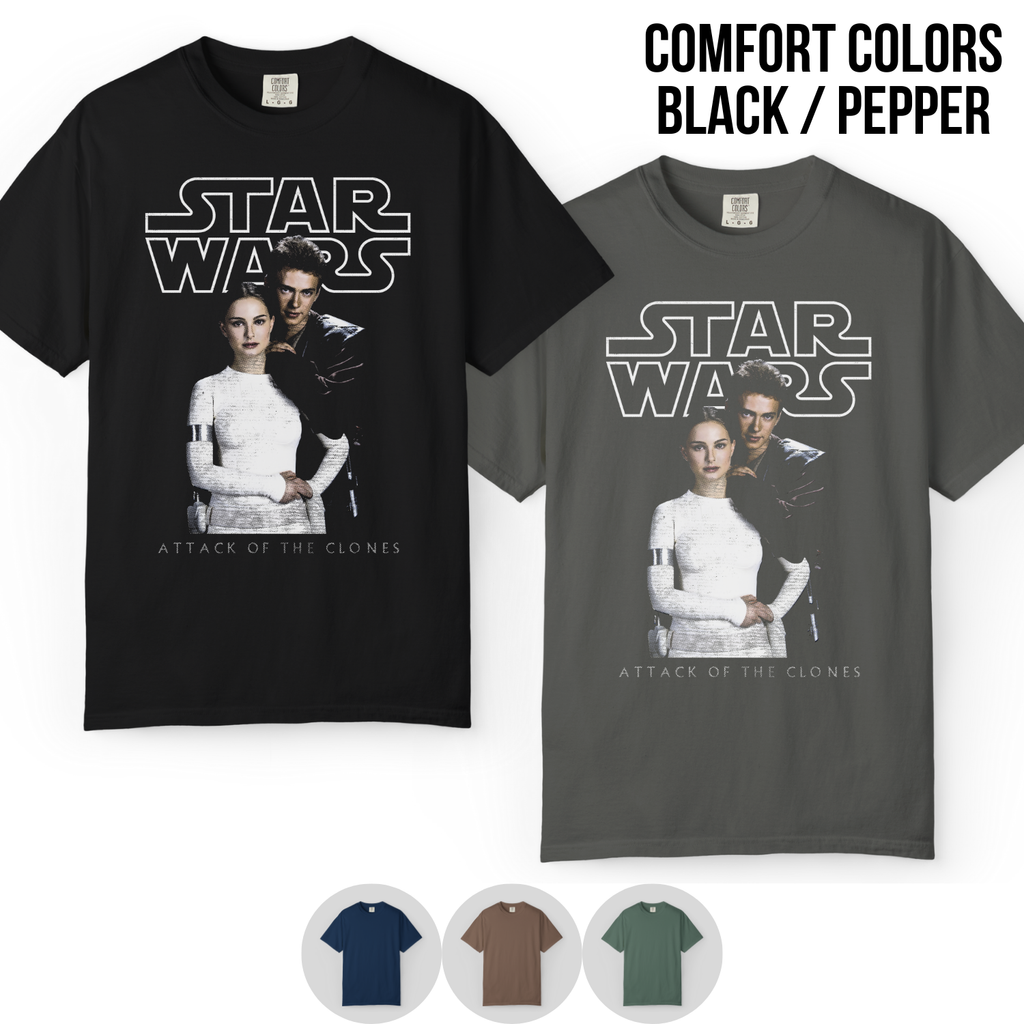 Star Wars Attack of the Clones Shirt - Anakin Padmé Tee