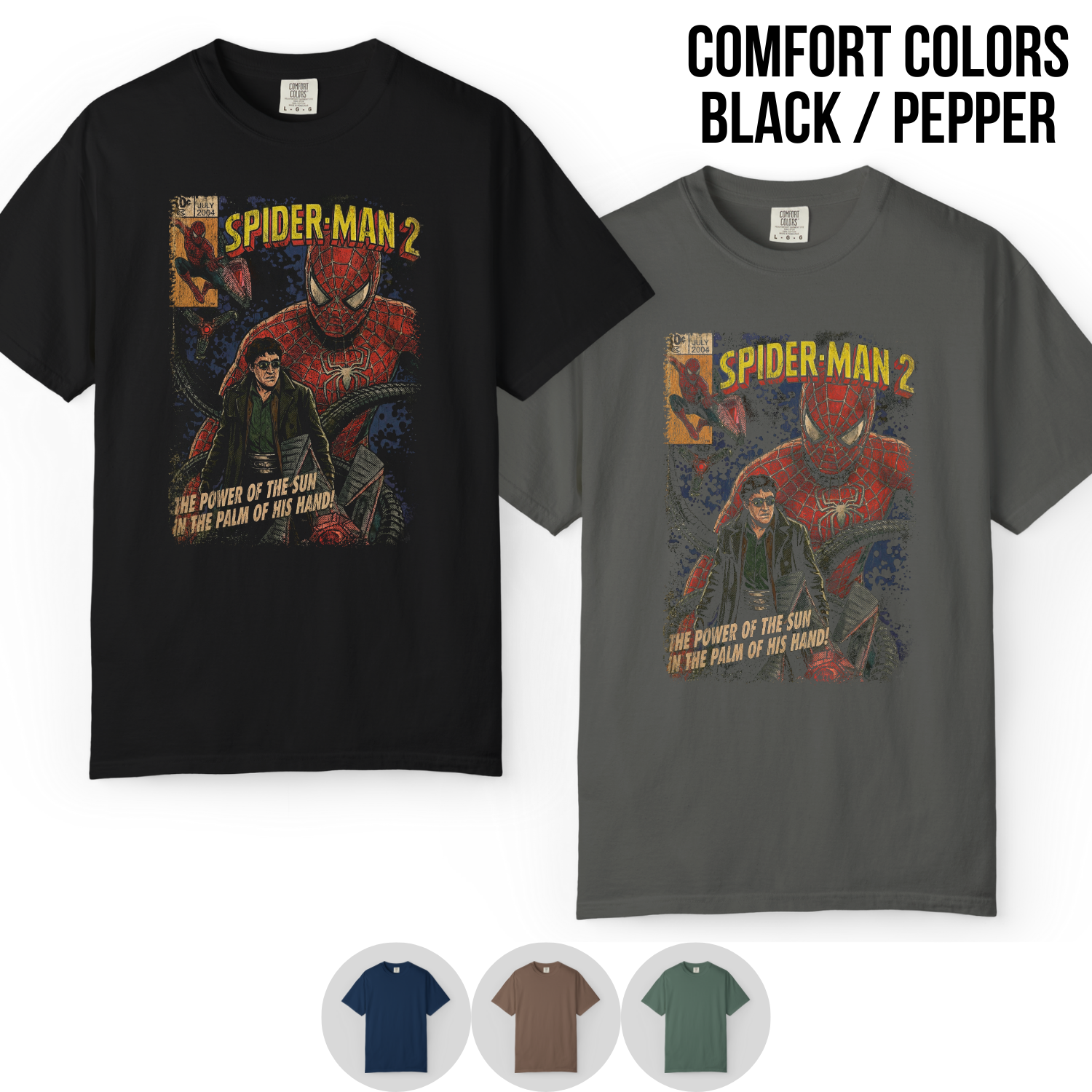 Spider-Man 2 Vintage Comic Shirt - Tobey Maguire Spider-Man Graphic