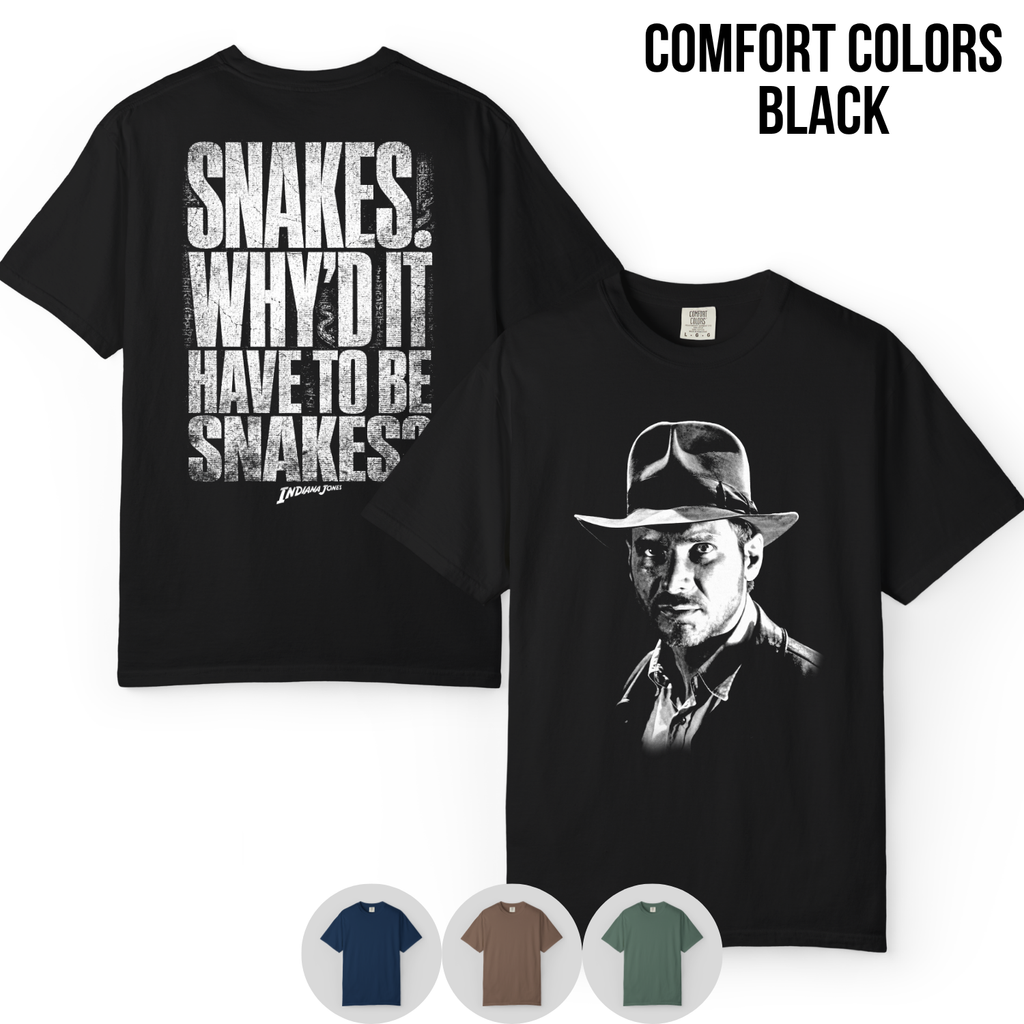 Vintage Indiana Jones Shirt: Snakes Why'd It Have To Be Snakes Tee, Raiders of the Lost Ark Shirt, Indiana Jones Movie Gift, Adventure Tee