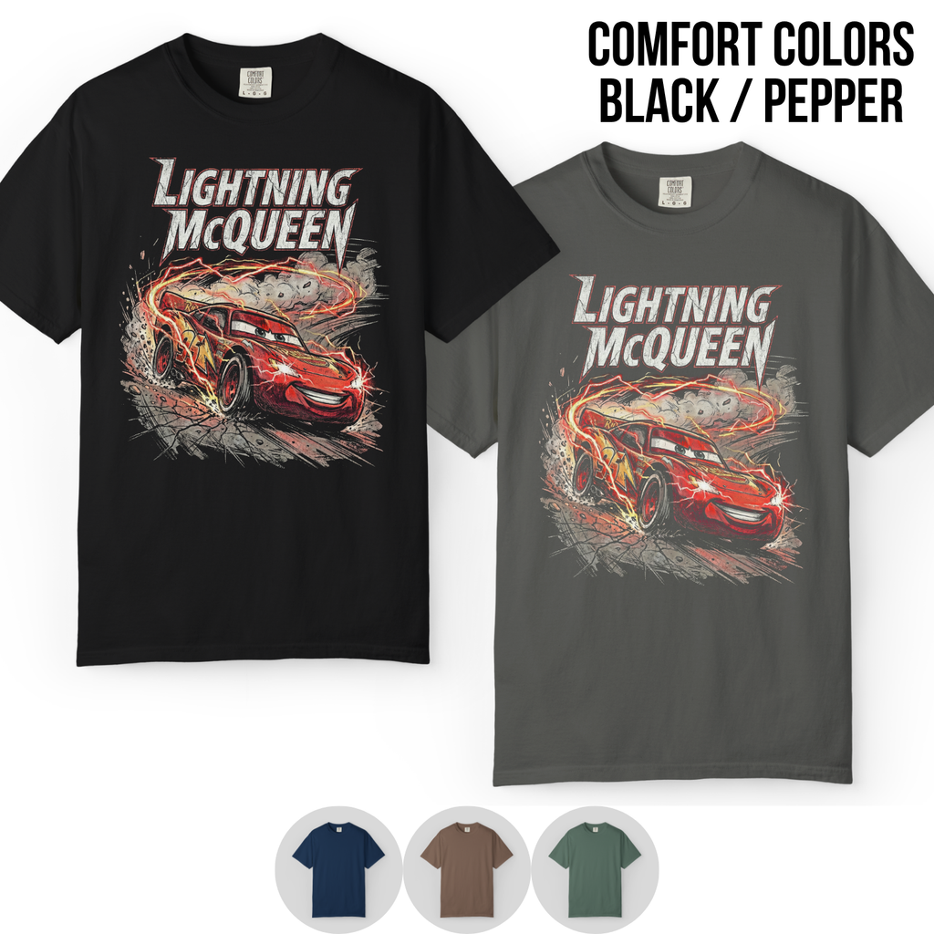 Vintage Lightning McQueen Shirt - Disney Cars Shirt