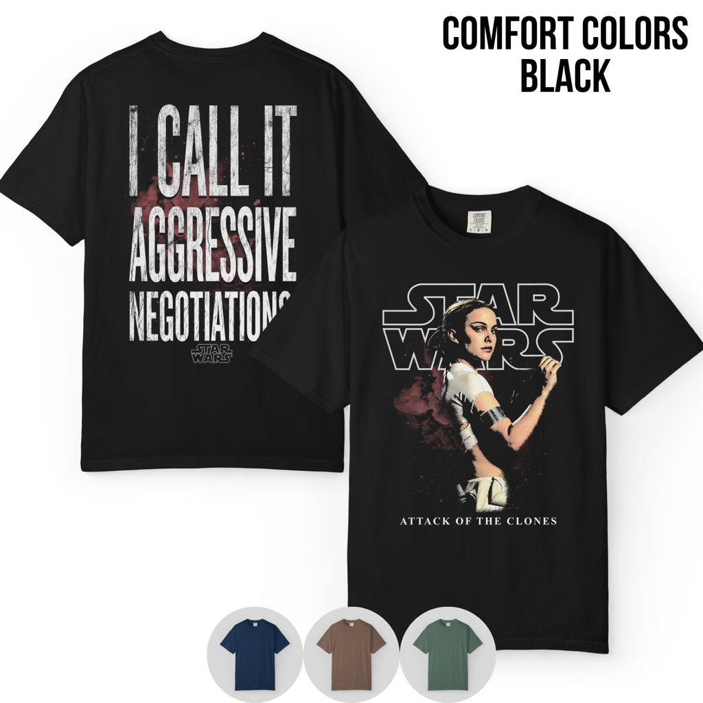 Star Wars Padme Amidala Shirt – I Call It Aggressive Negotiations Tee