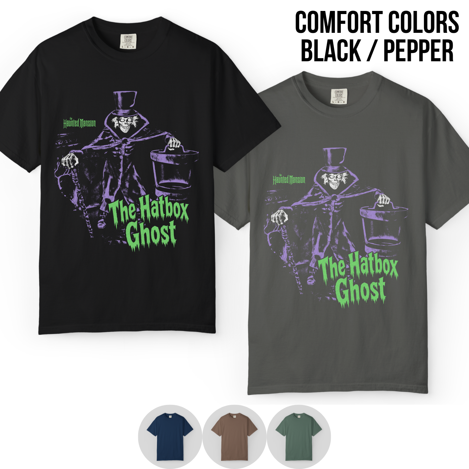 Hatbox Ghost Shirt – Haunted Mansion Hatbox Ghost Tee, Haunted Mansion Graphic Shirt, Disney Halloween Fan Gift, Disney Haunted Mansion Shirt