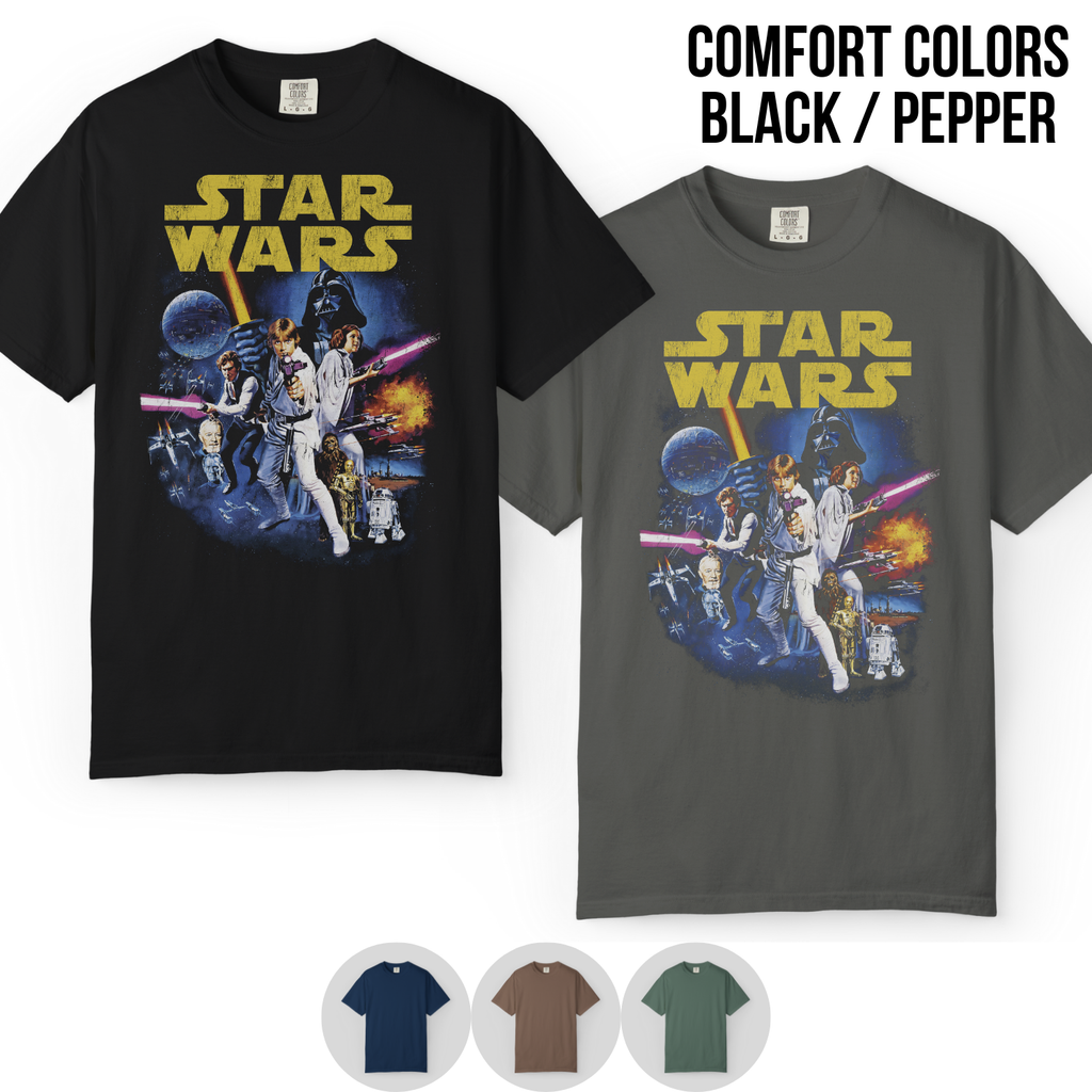 Vintage Star Wars Shirt - Classic 1977 Star Wars Poster Tee