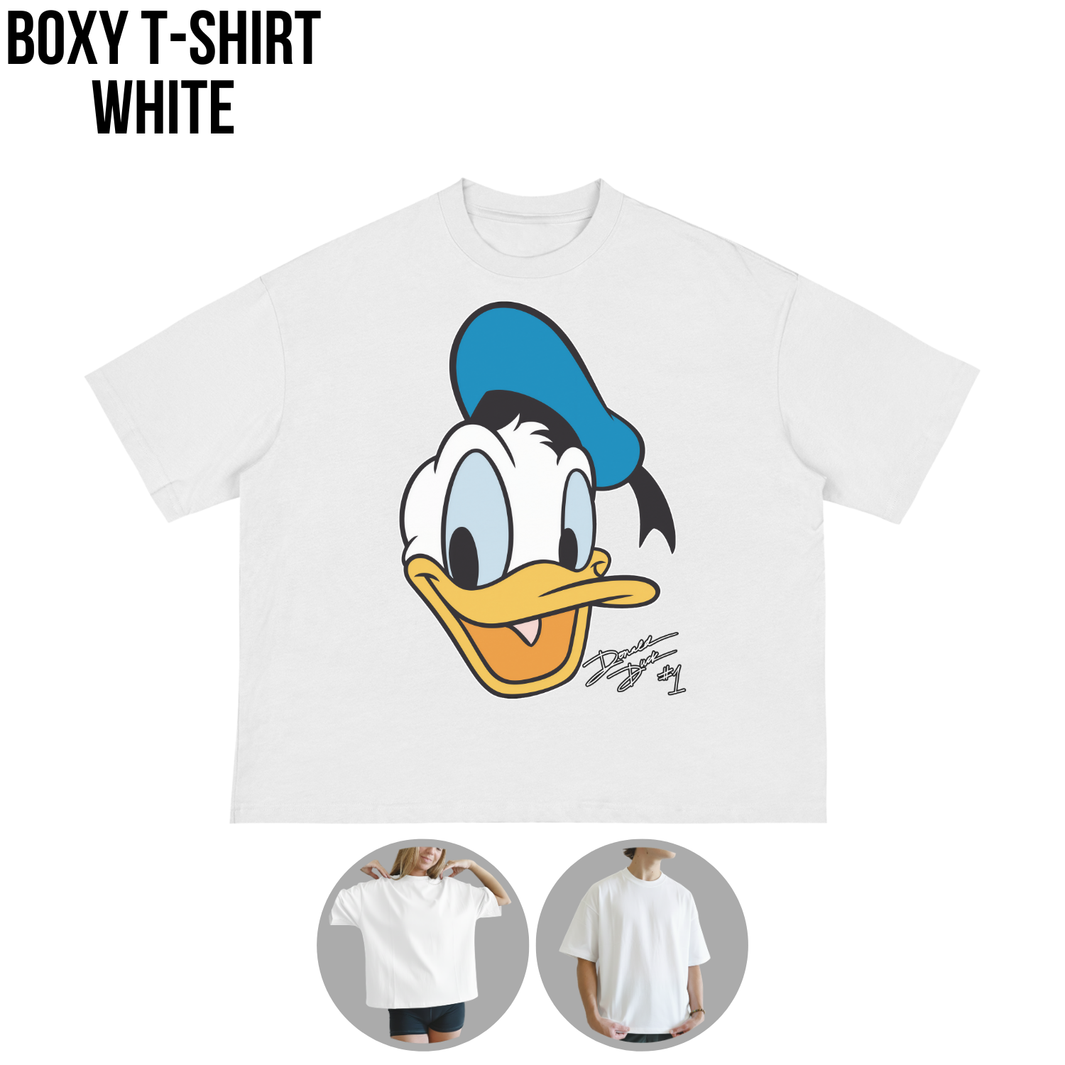 Retro Donald Duck Shirt - Disney Donald Duck Signature Tee