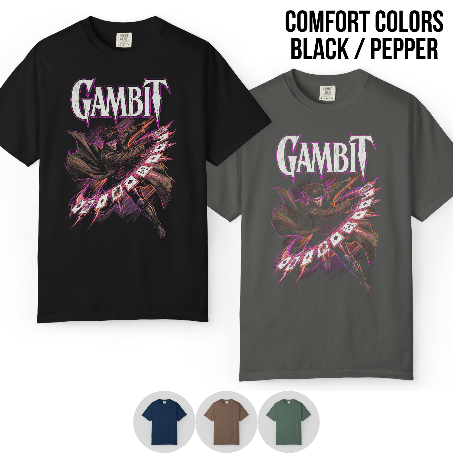 Gambit X-Men Shirt — Vintage Marvel Mutant Tee