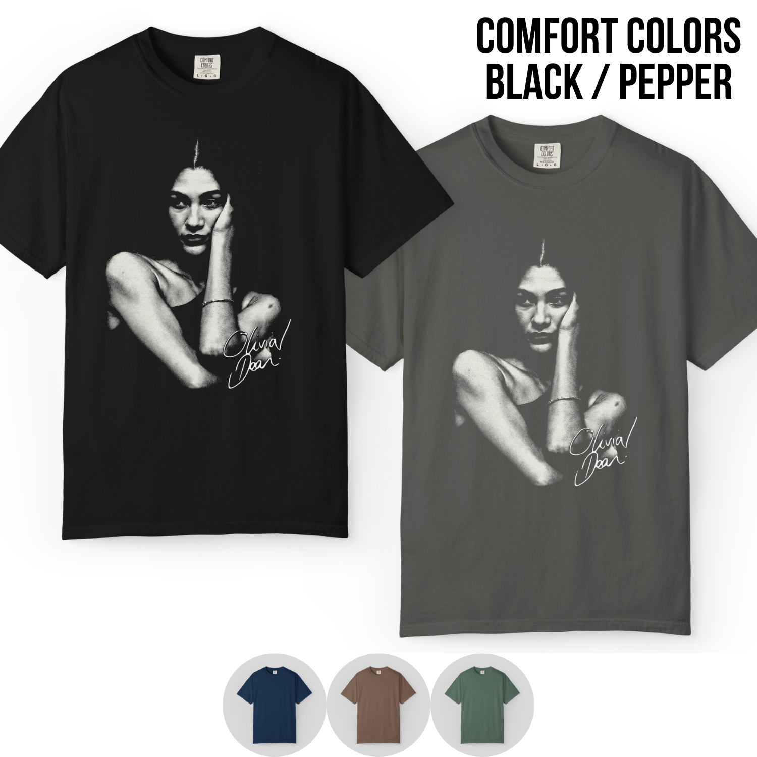 Olivia Dean Shirt – Grayscale Portrait Graphic Tee, Olivia Dean Fan Gift, The Art of Loving Album Shirt