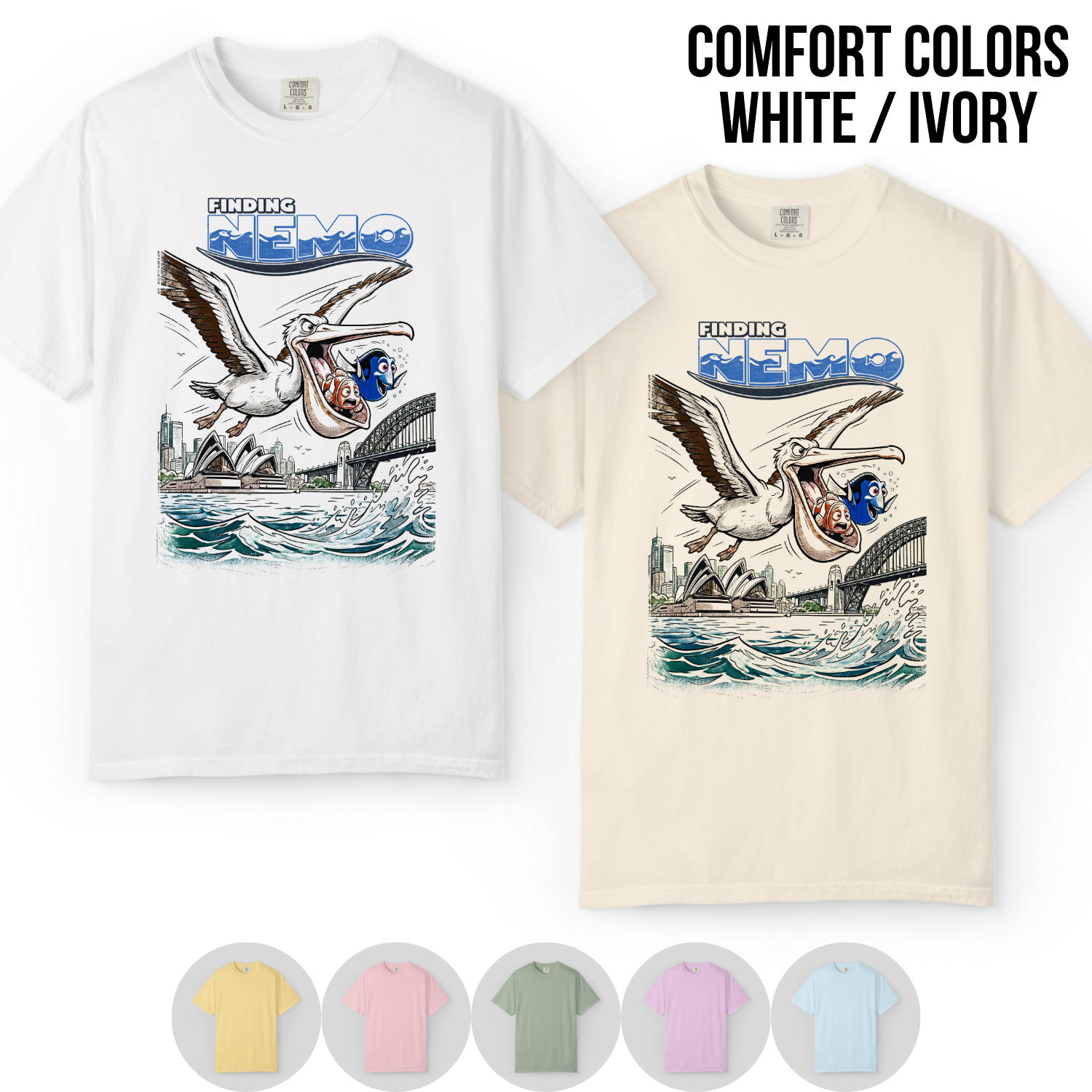 Finding Nemo Shirt – Vintage Marlin & Dory Sydney Rescue Tee