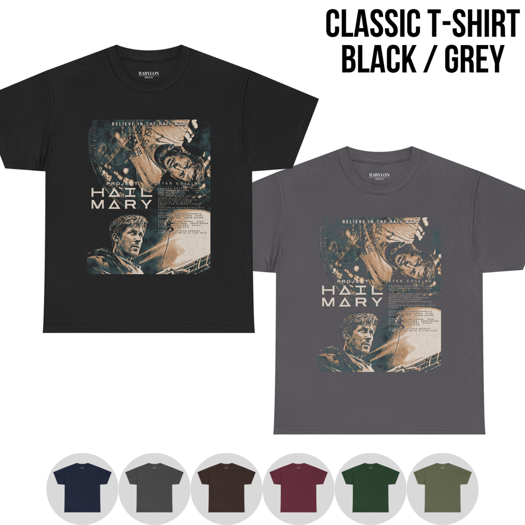 Project Hail Mary Movie Shirt - Space Movie Poster Shirt