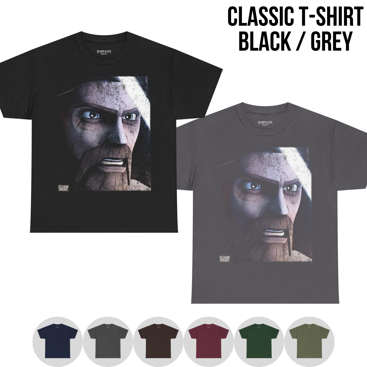 Star Wars Obi-Wan Kenobi Shirt – The Clone Wars Obi-Wan Portrait Tee