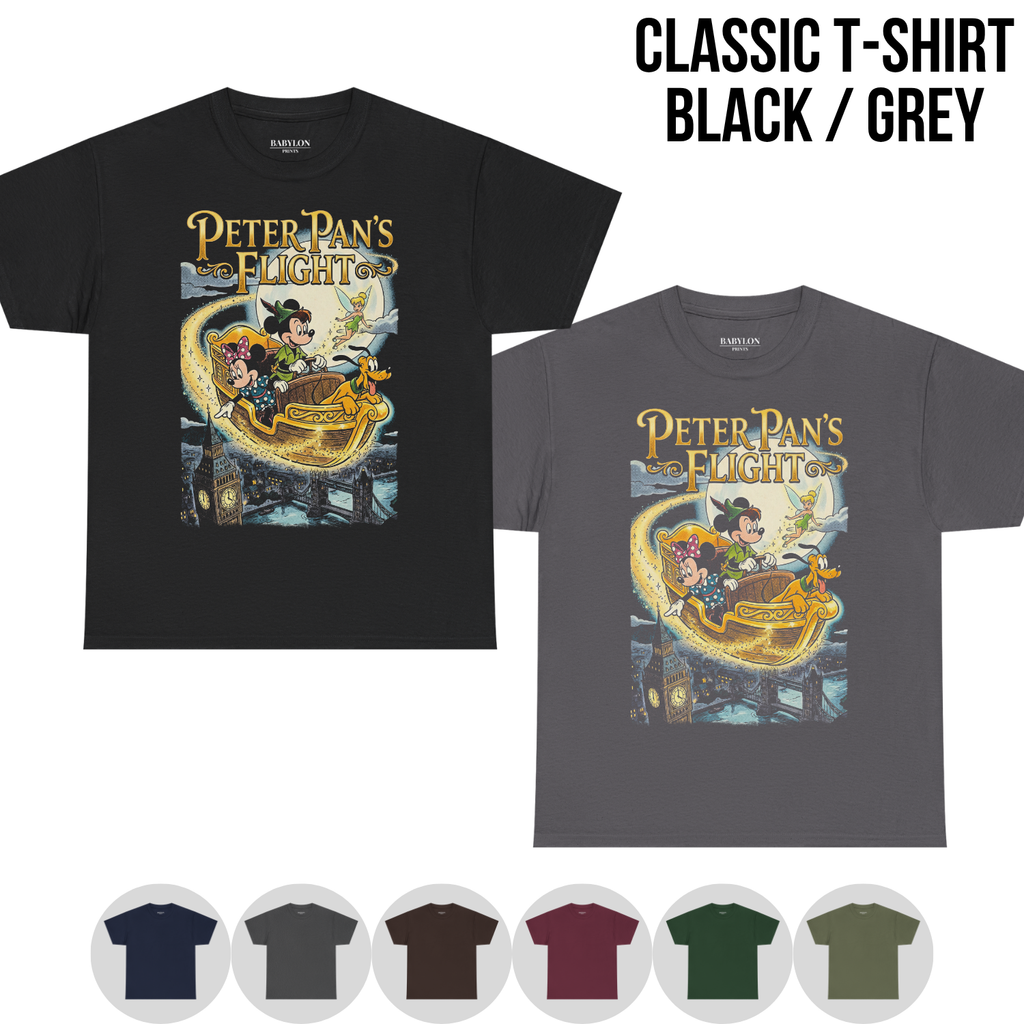 Vintage Peter Pan’s Flight Shirt – Disney Ride TeeMickey Minnie, Tinker Bell Shirt, Disneyland Trip Shirt, Magic Kingdom Ride Tee