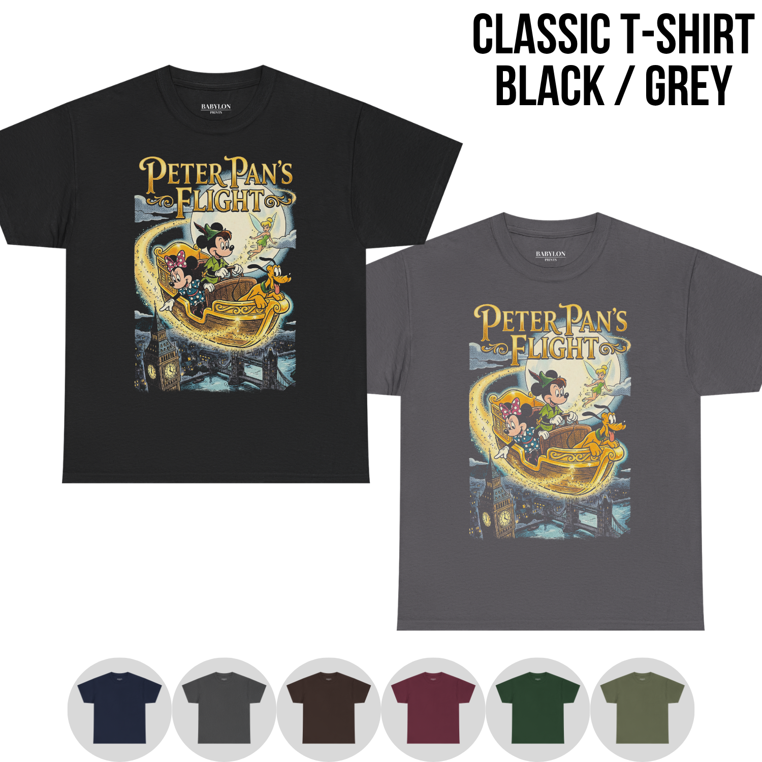 Vintage Peter Pan’s Flight Shirt – Disney Ride TeeMickey Minnie, Tinker Bell Shirt, Disneyland Trip Shirt, Magic Kingdom Ride Tee