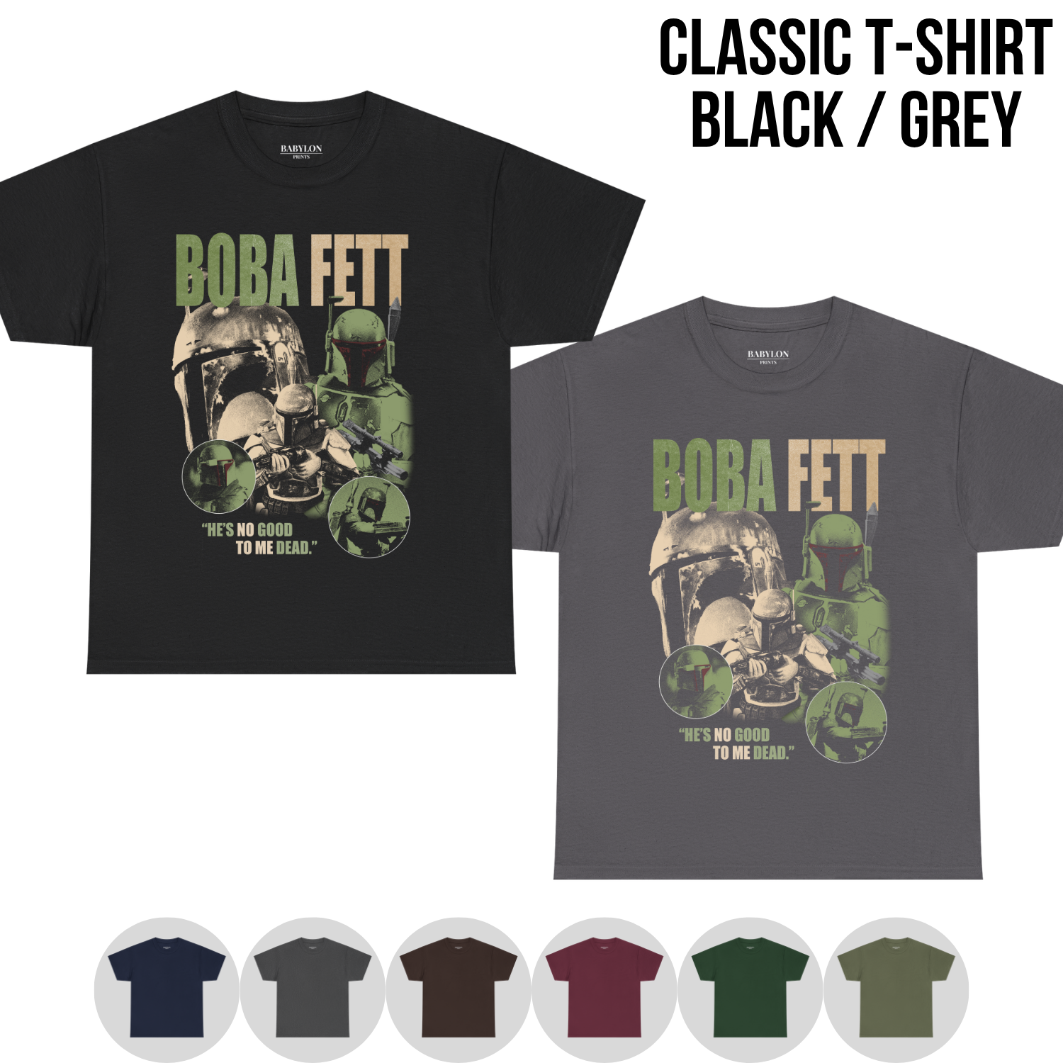 Boba Fett Shirt – Star Wars Vintage Bounty Hunter Shirt