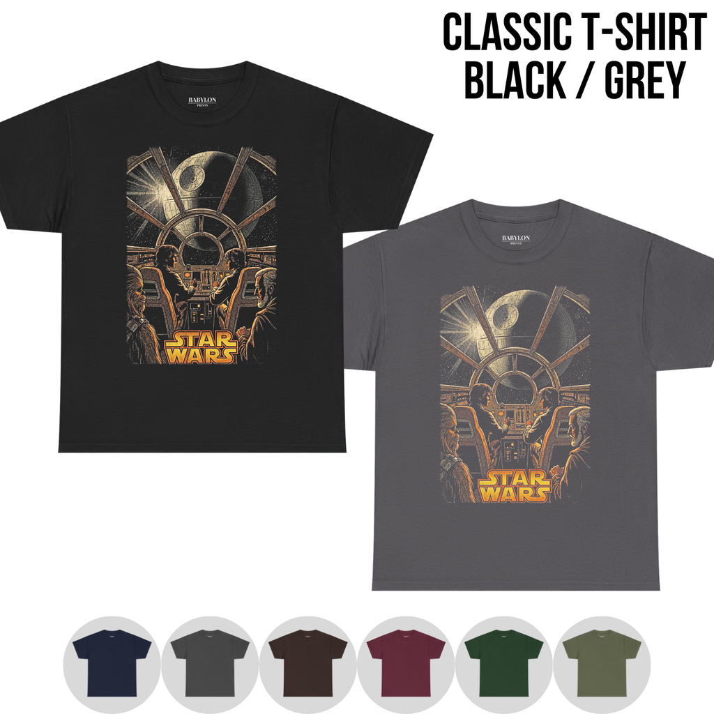 Star Wars Millennium Falcon Shirt: Vintage Comic Style Tee