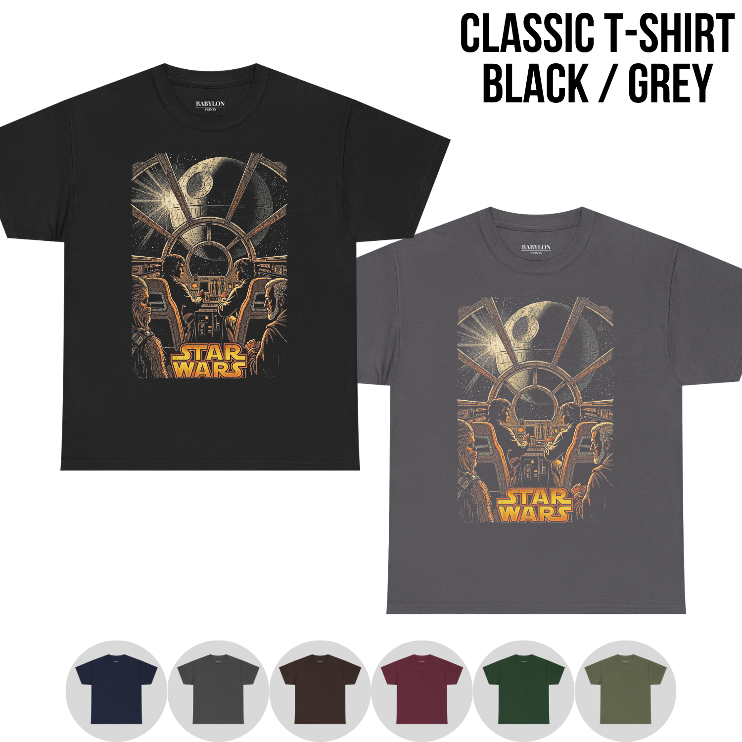 Star Wars Millennium Falcon Shirt: Vintage Comic Style Tee