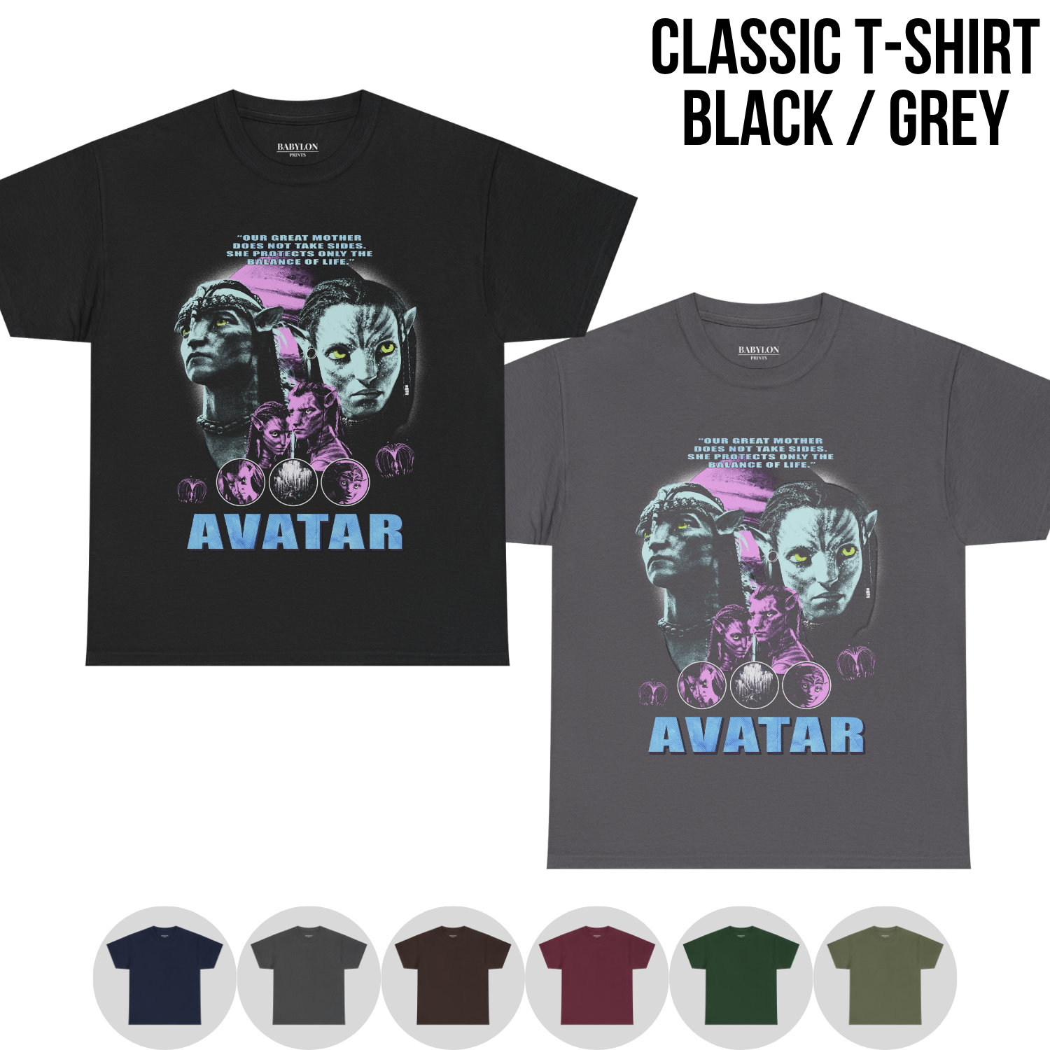 Avatar Shirt – Neytiri & Jake Sully Vintage Pandora Tee