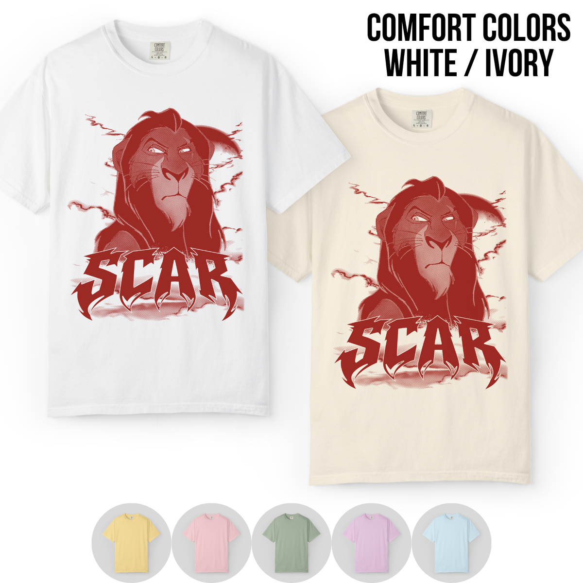 Scar Shirt – Disney Lion King Scar Vintage Bootleg Graphic Shirt, Scar Portrait Tee, Disney Villain Fan Gift, Disney Classic Movie Merch