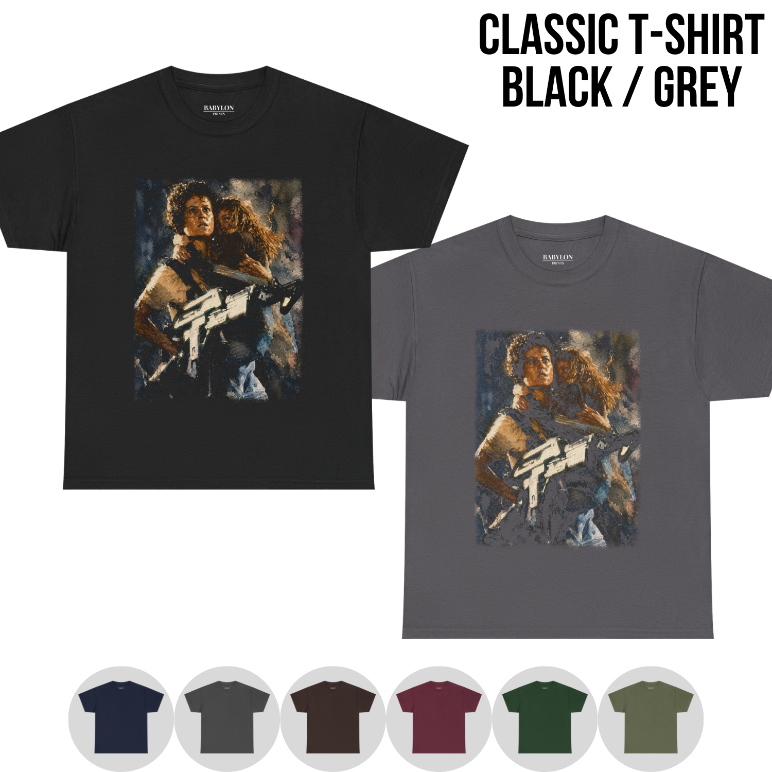 Aliens Ripley Shirt – Ellen Ripley and Newt Graphic Tee, Aliens Movie Vintage Shirt