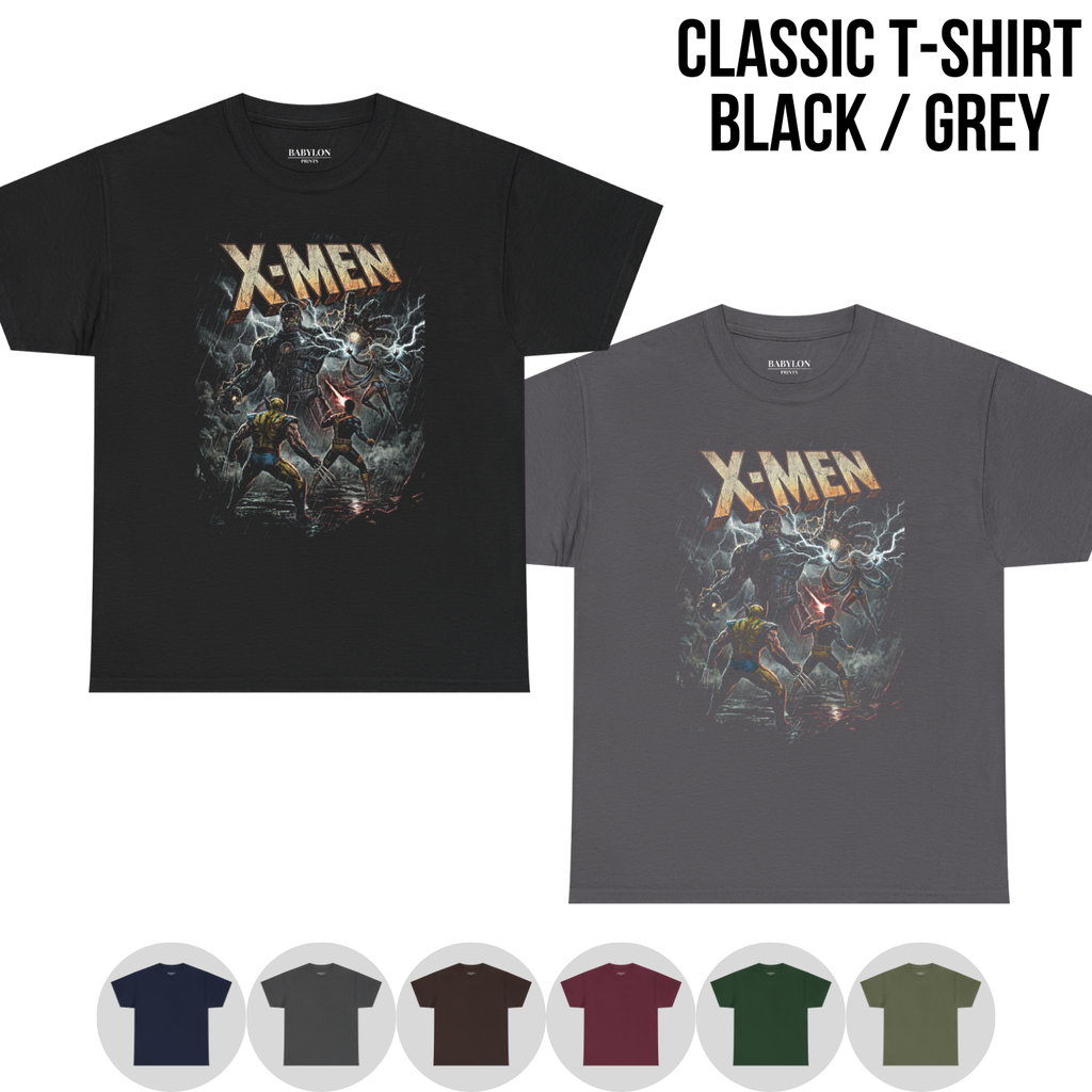 X-Men Marvel Shirt: Wolverine Cyclops Storm Tee