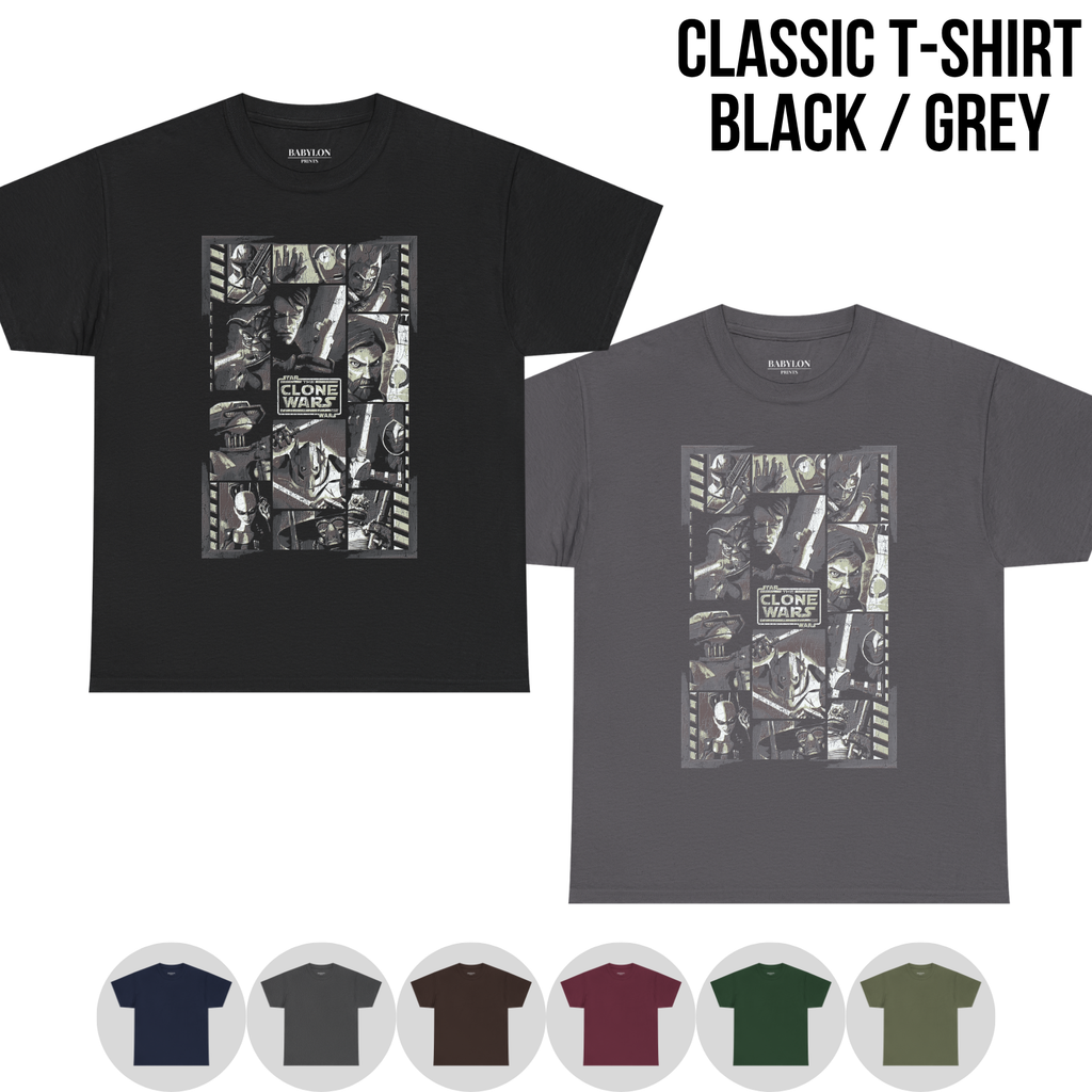 Star Wars The Clone Wars Shirt - Star Wars Vintage Graphic Tee