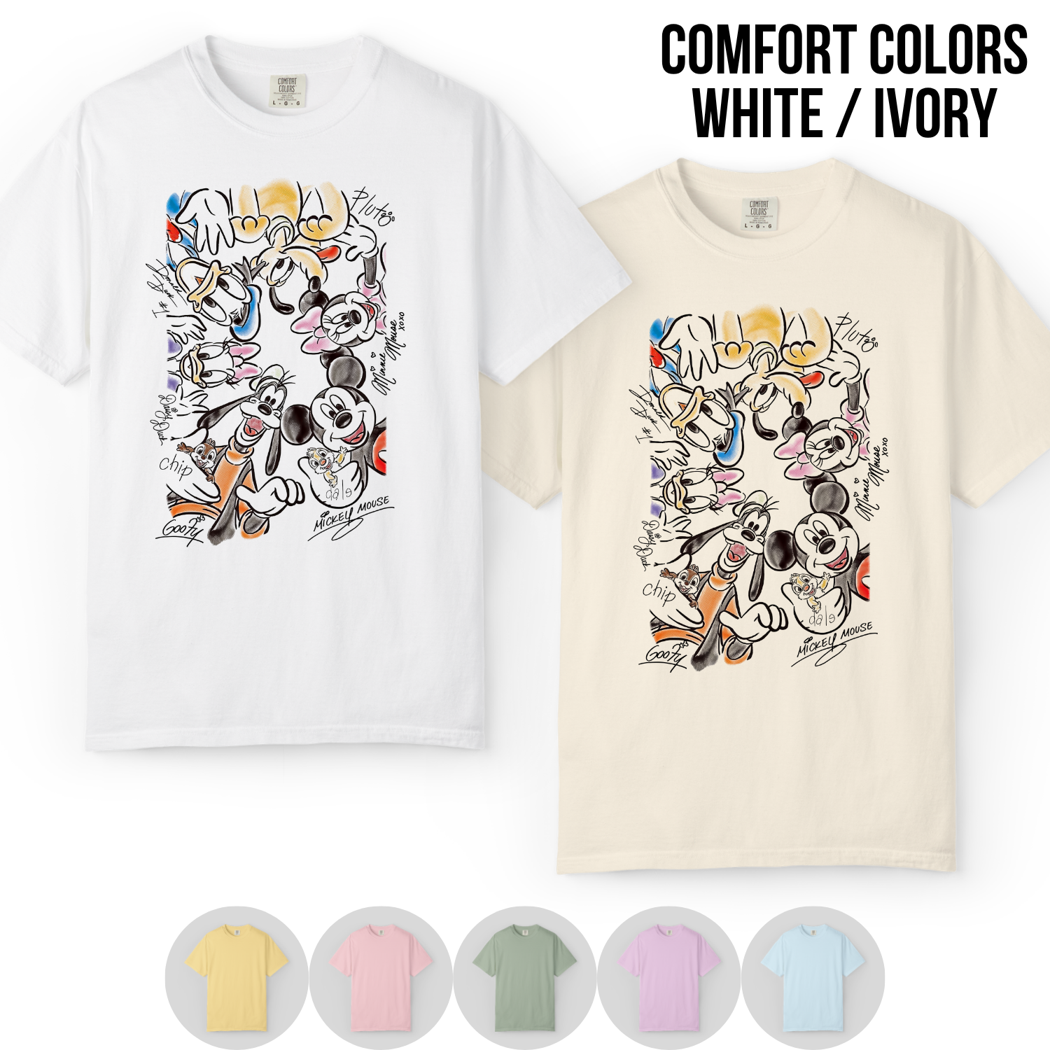 Retro Disney Characters Shirt – Mickey Minnie Friends Shirt