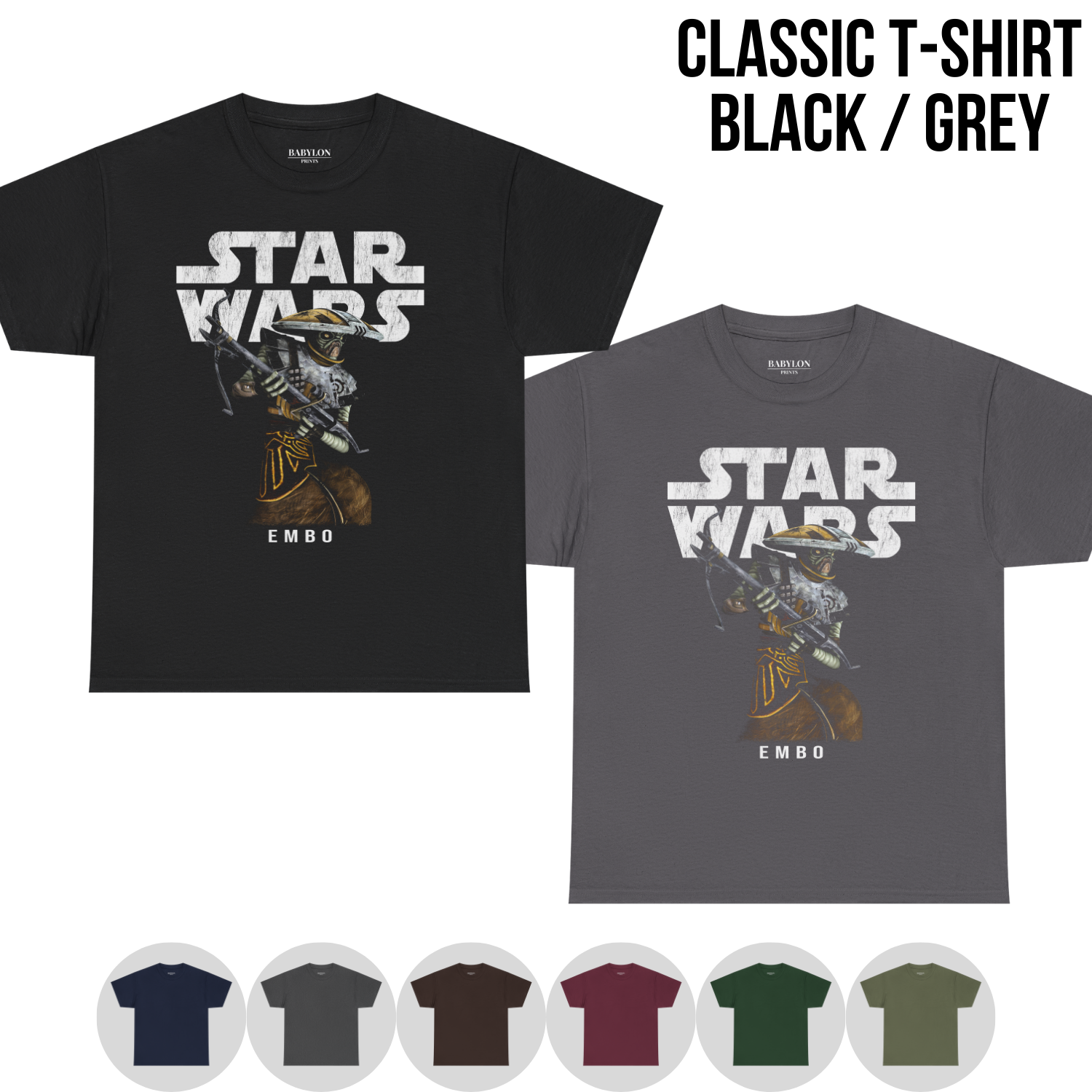 Vintage Embo Star Wars Shirt - The Clone Wars Bounty Hunter Tee