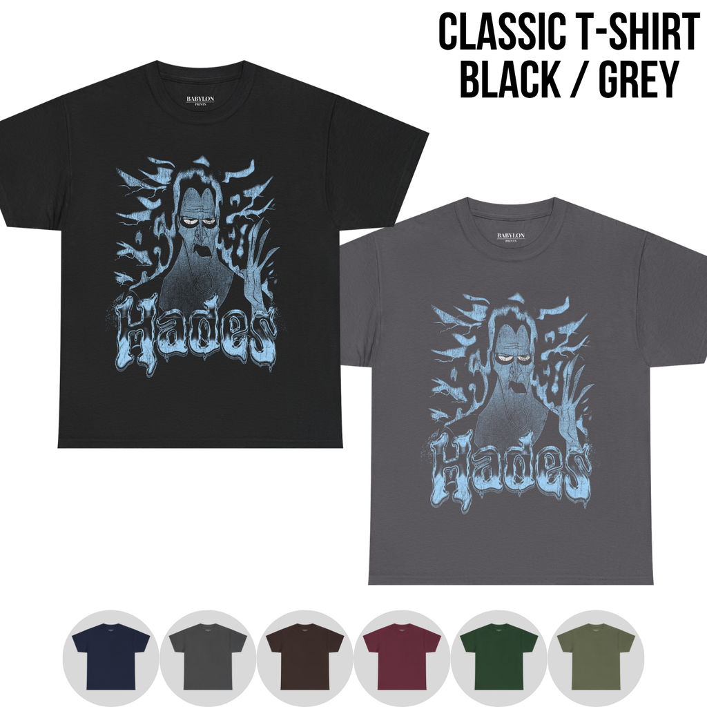 Hades Shirt – Disney Hercules Hades Vintage Bootleg Graphic Shirt, Hades Portrait Tee, Disney Villain Fan Gift, Disney Classic Movie Merch