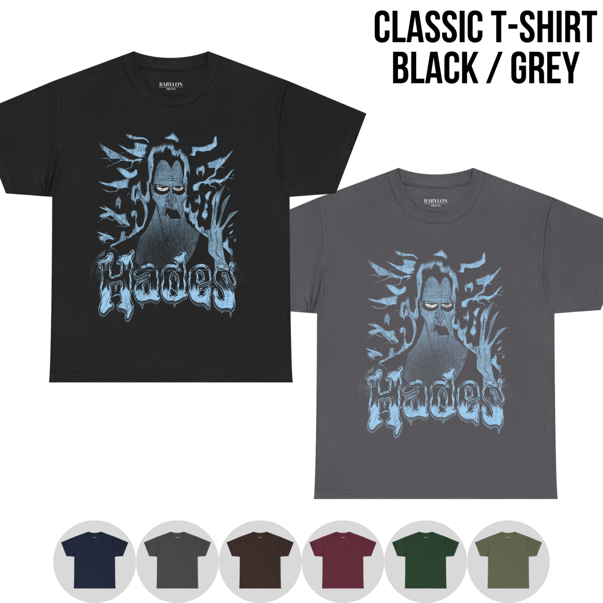 Hades Shirt – Disney Hercules Hades Vintage Bootleg Graphic Shirt, Hades Portrait Tee, Disney Villain Fan Gift, Disney Classic Movie Merch