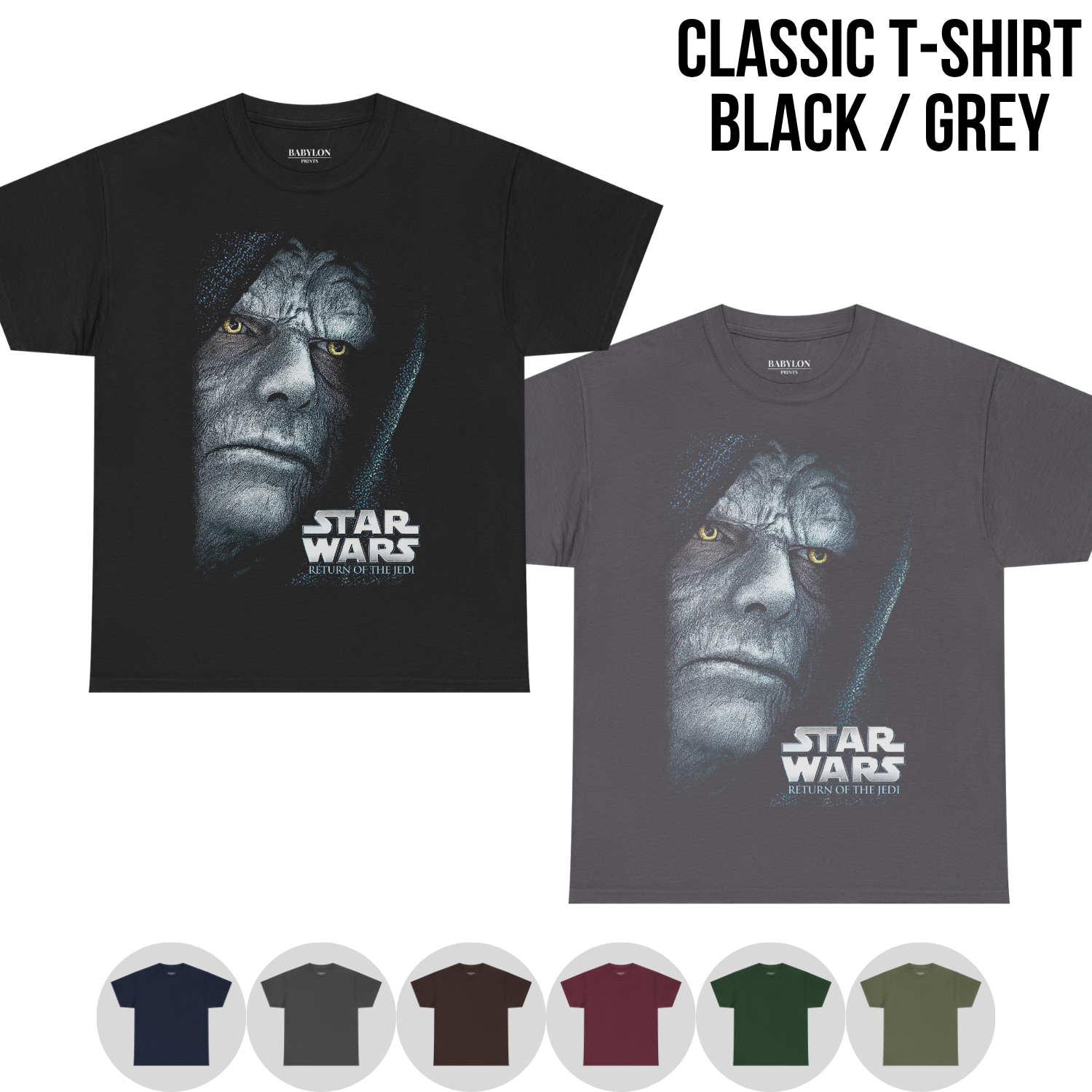 Star Wars Return of the Jedi Shirt – Emperor Palpatine Design
