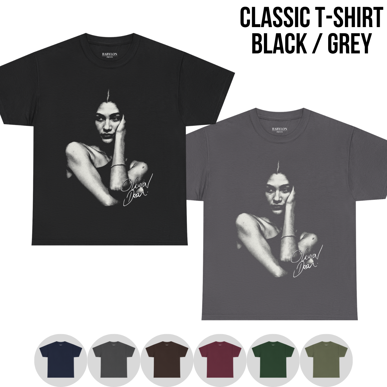 Olivia Dean Shirt – Grayscale Portrait Graphic Tee, Olivia Dean Fan Gift, The Art of Loving Album Shirt