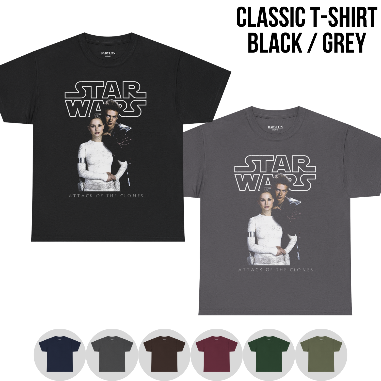 Star Wars Attack of the Clones Shirt - Anakin Padmé Tee
