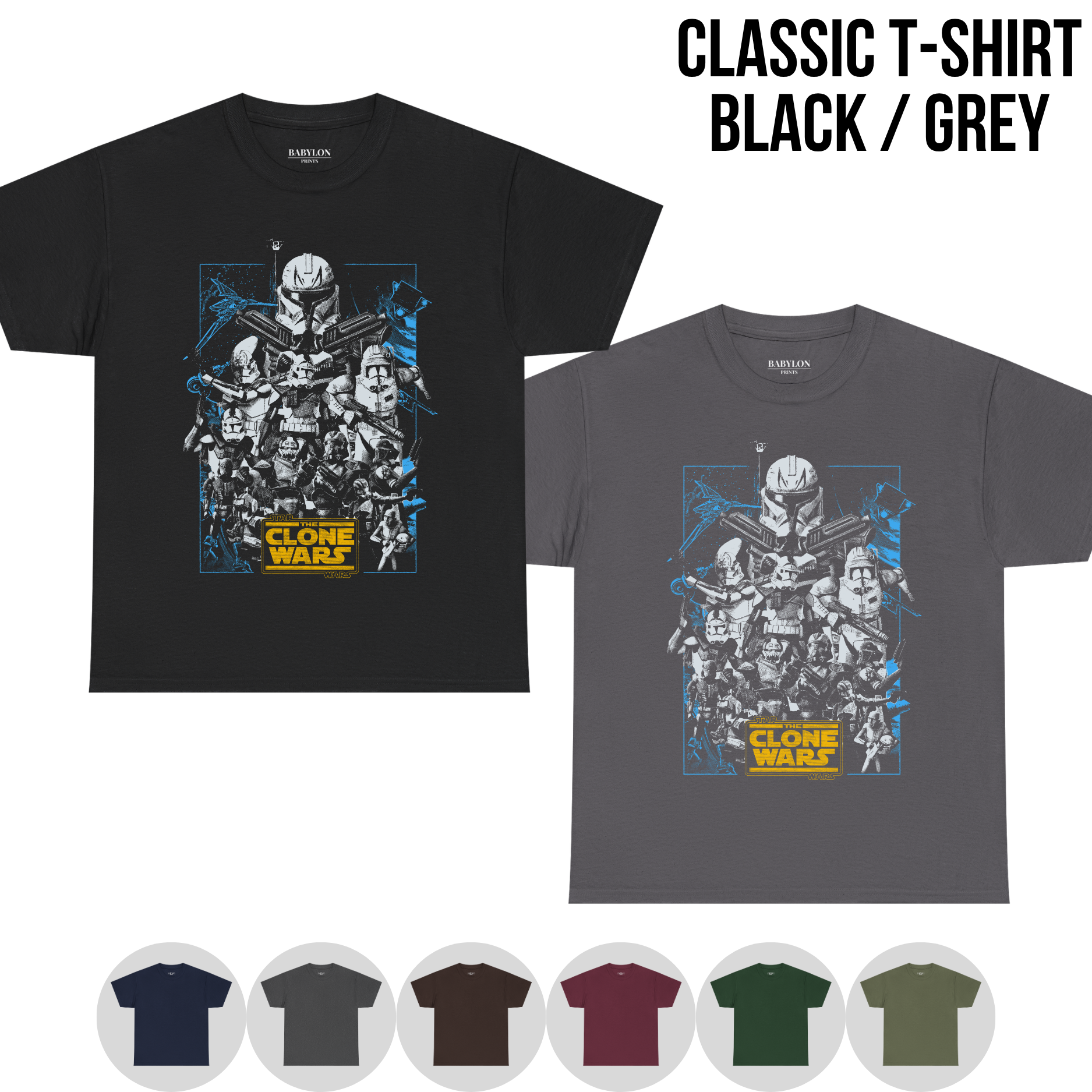 Star Wars Clone Wars Shirt – Vintage Clone Trooper Tee