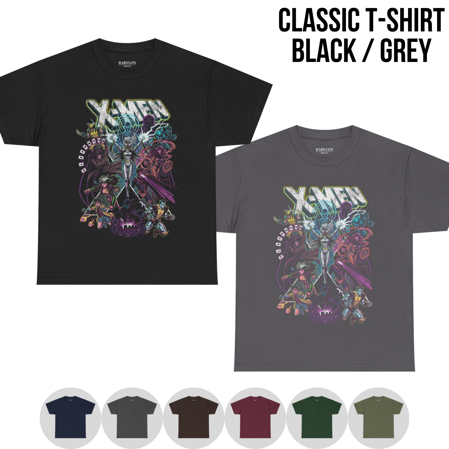 90's X-Men Vintage Team Shirt - Retro Mutant Marvel Graphic Tee