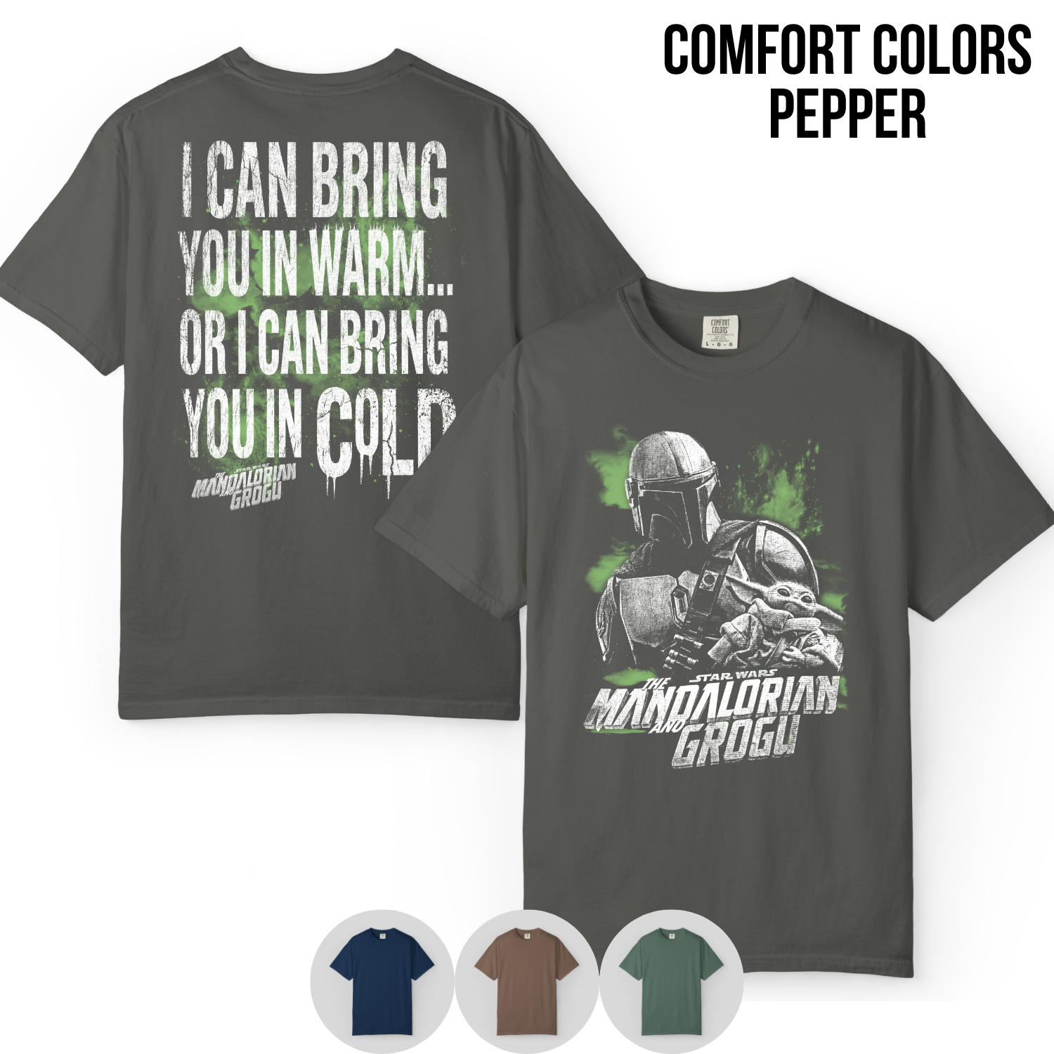 Mandalorian and Grogu Shirt: Din Djarin Star Wars Tee