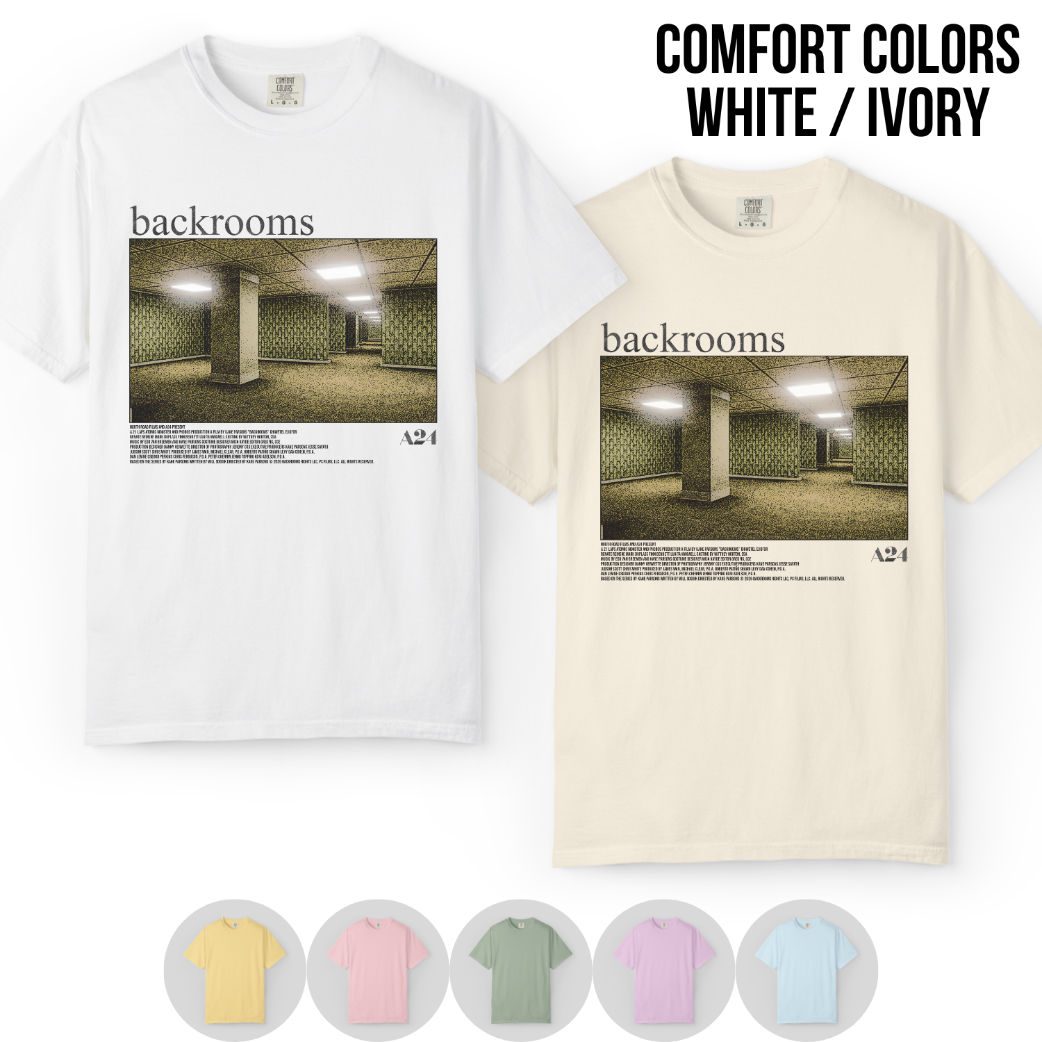 Backrooms A24 Shirt – You've Noclipped Out Of Reality Graphic Tee