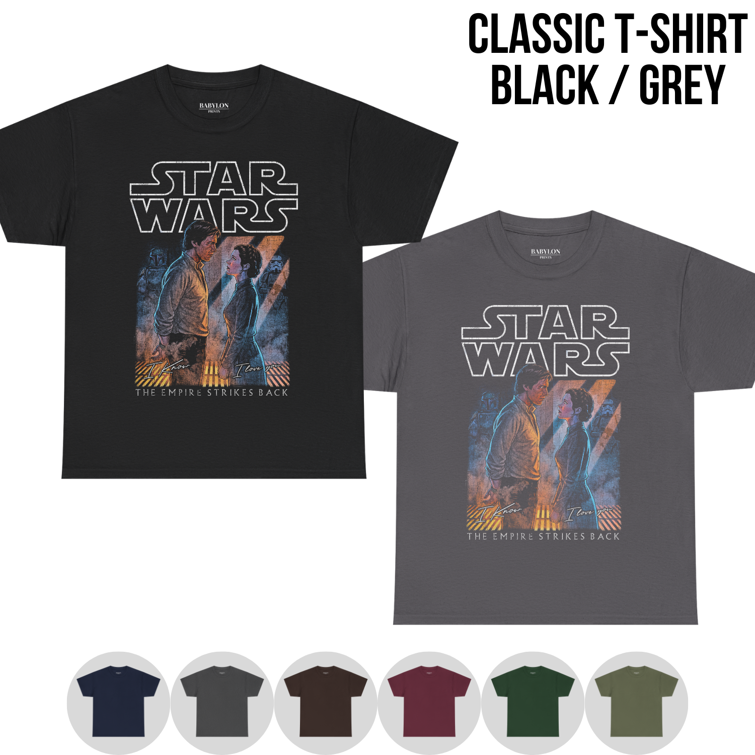 Star Wars Han & Leia “I Know / I Love You” Shirt | Vintage Empire Strikes Back Tee