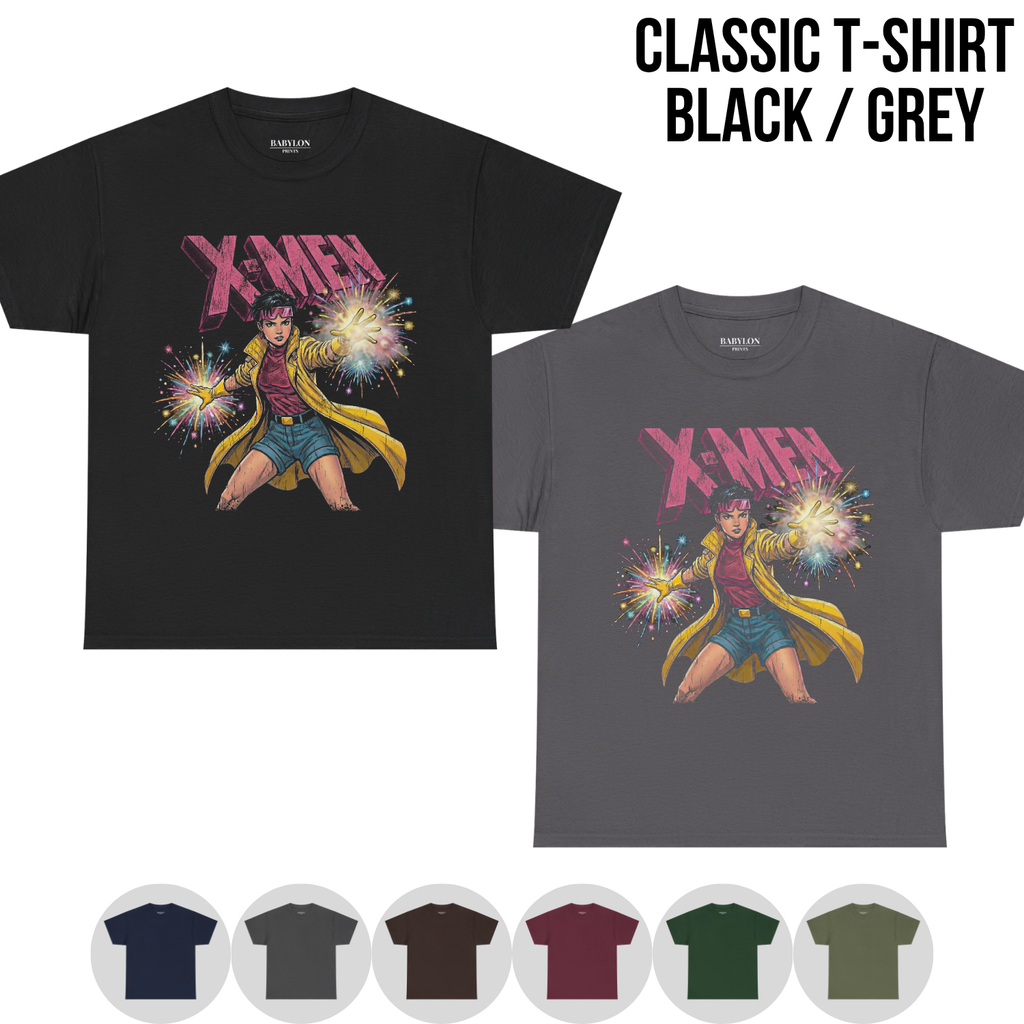 Jubilee X-Men Shirt – X-Men Jubilee Comic Graphic Tee, Jubilee Marvel Fan Gift, X-Men Animated Shirt, Marvel Mutant Graphic Tee