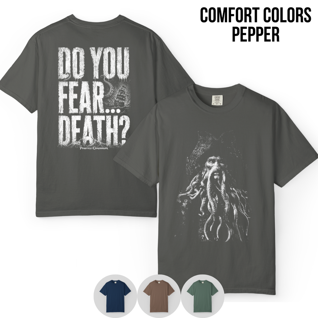 Davy Jones Shirt – Pirates of the Caribbean Davy Jones Do You Fear Death Double Sided Tee, Davy Jones Fan Gift, Pirates Villain Graphic Shirt, Disney Pirates Shirt