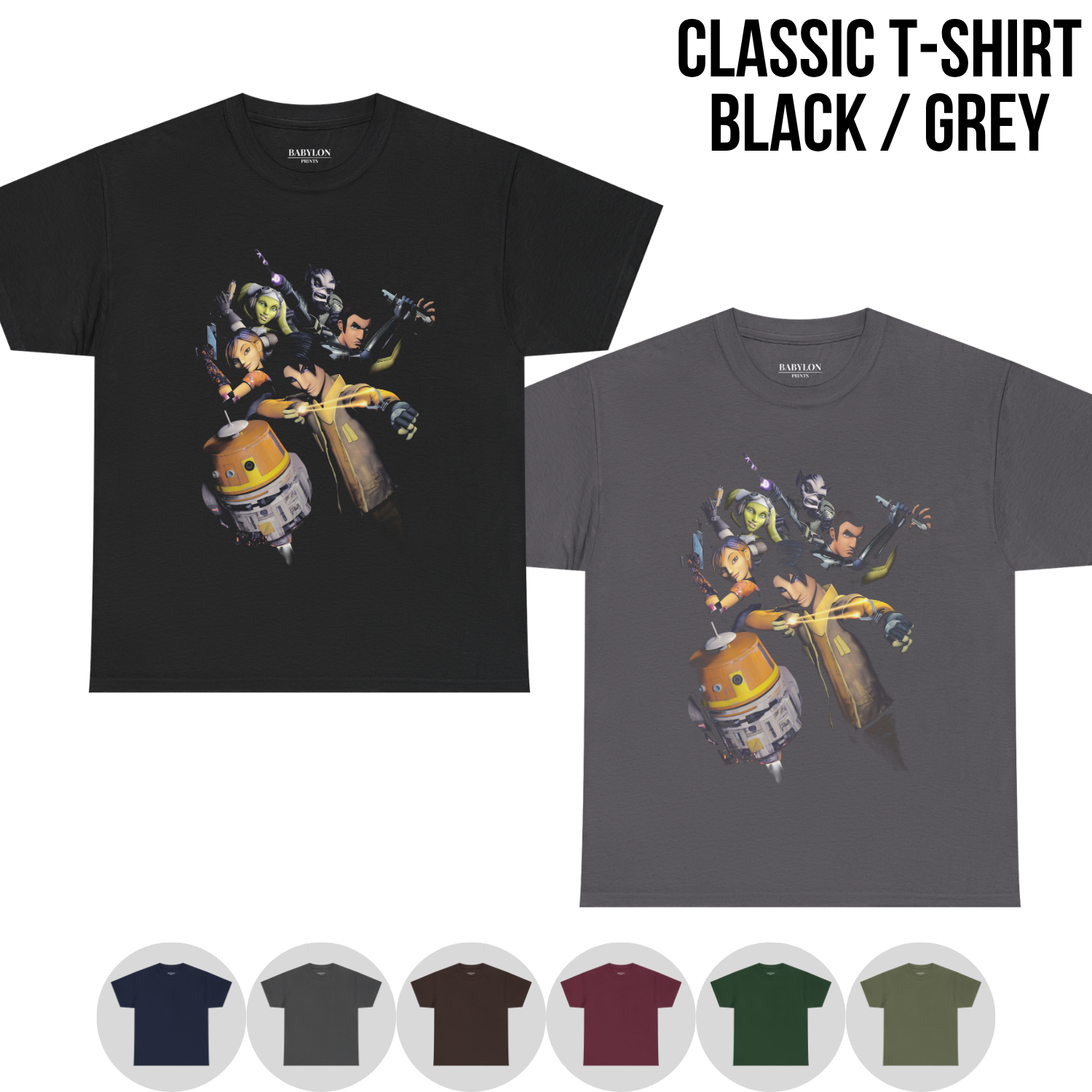 Star Wars Rebels Shirt – Star Wars Rebels Ghost Crew Shirt