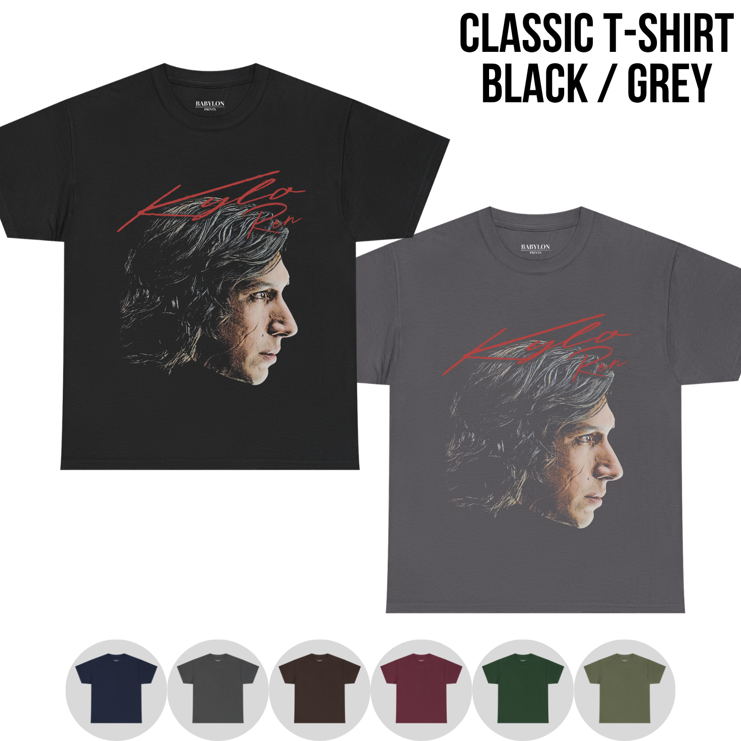 Star Wars Kylo Ren Shirt – Ben Solo Portrait Graphic Tee