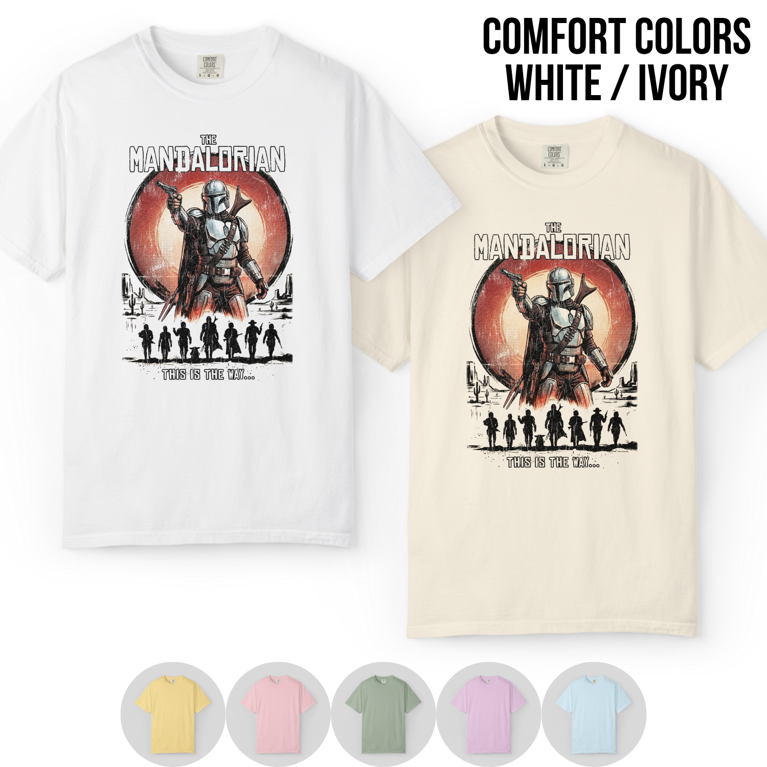 Retro Mandalorian Shirt – Star Wars Graphic Tee