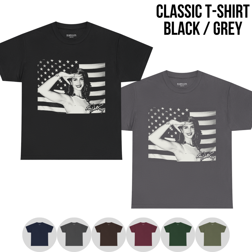 Lana Del Rey Shirt – American Flag Graphic Tee, Lana Del Rey Fan Gift