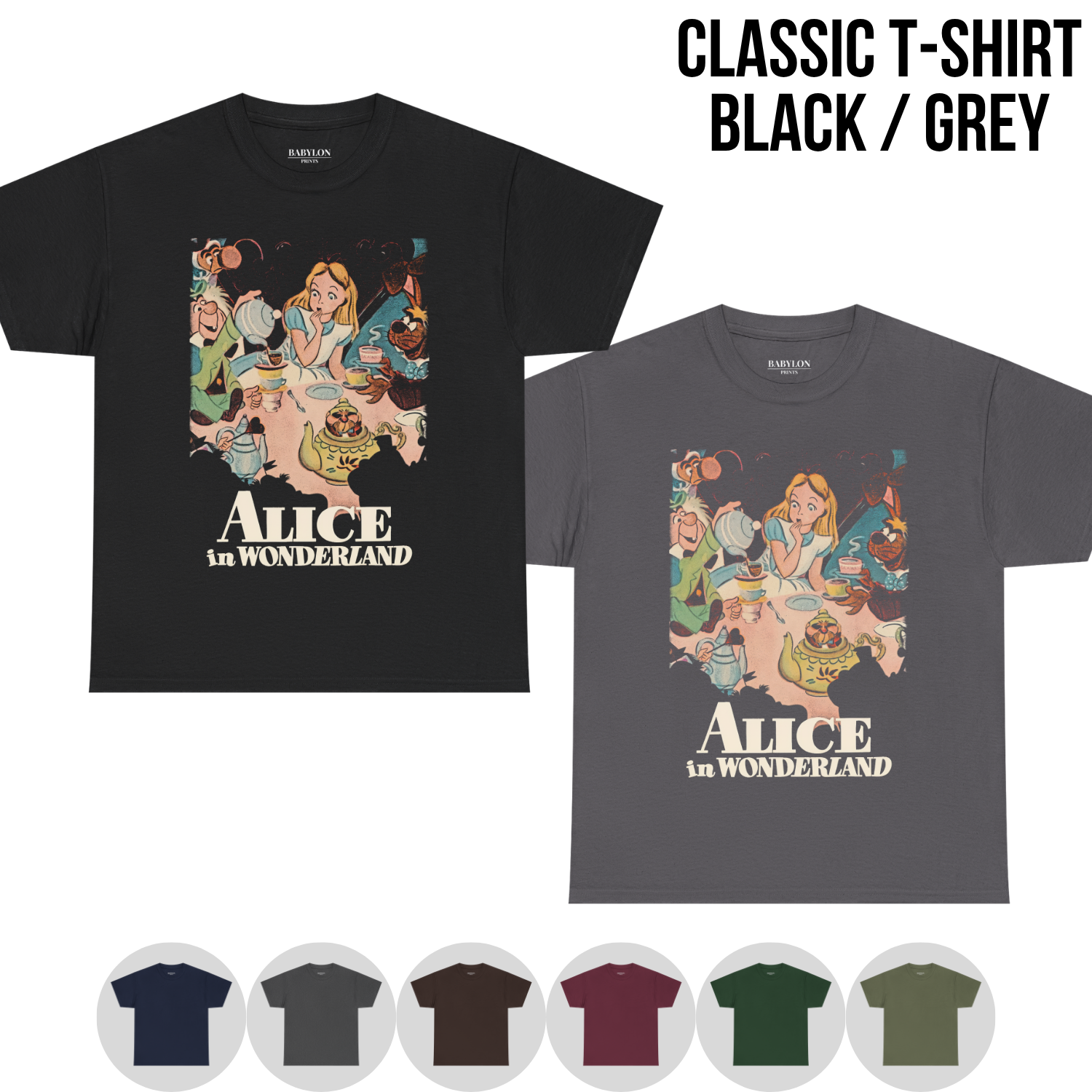 Alice in Wonderland Shirt – Vintage Tea Party Shirt, Disney Alice Tee