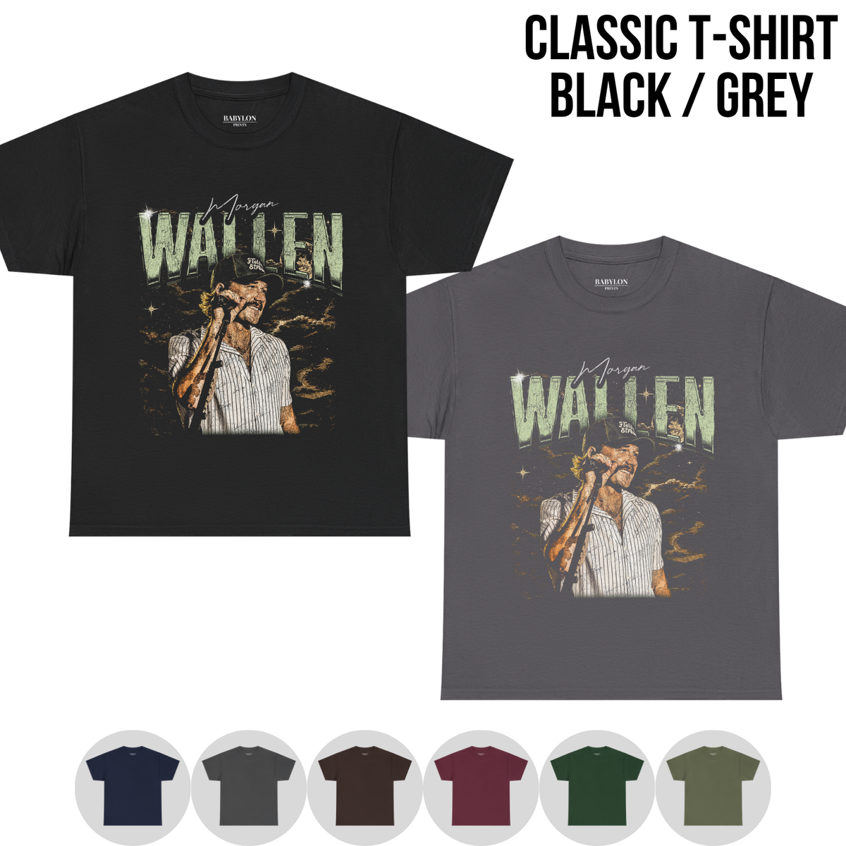 Morgan Wallen Shirt – Morgan Wallen Vintage Bootleg Graphic Shirt, Morgan Wallen Portrait Tee, Country Music Fan Gift, Morgan Wallen Concert Merch