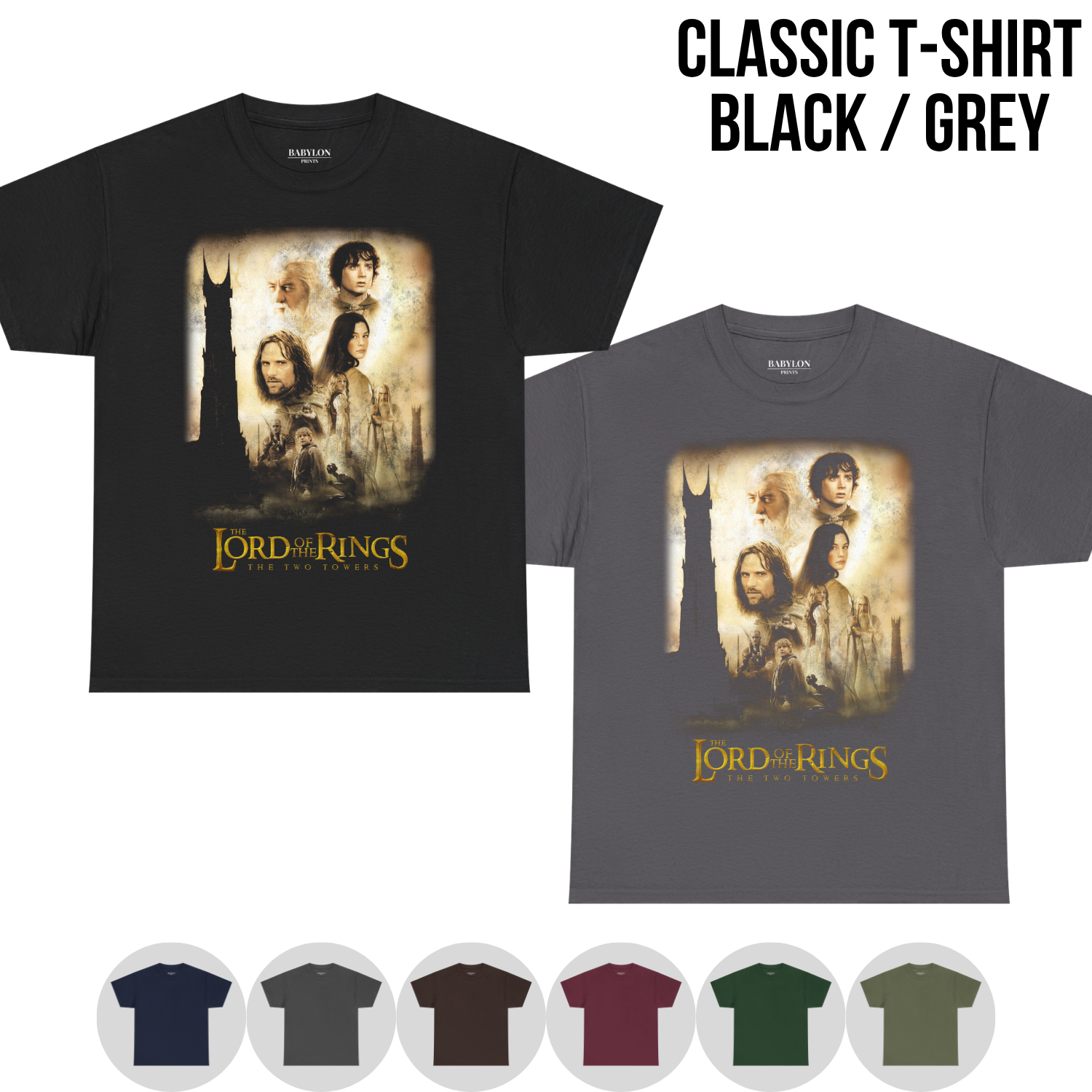 Lord of the Rings Two Towers Shirt – LOTR Two Towers Graphic Tee