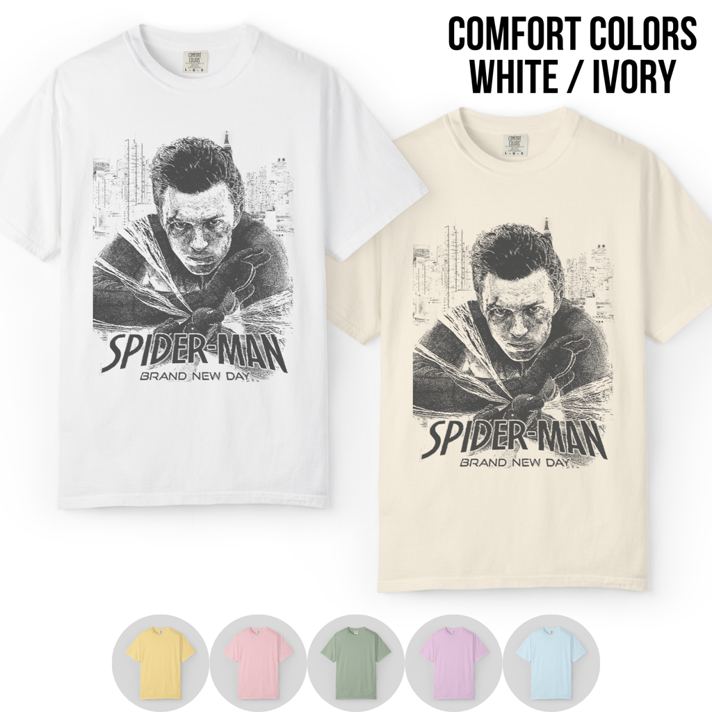 Spider-Man Brand New Day Shirt – Tom Holland Peter Parker Portrait Tee, Spider-Man Brand New Day Graphic Shirt, MCU Spider-Man Fan Gift, Marvel Graphic Tee