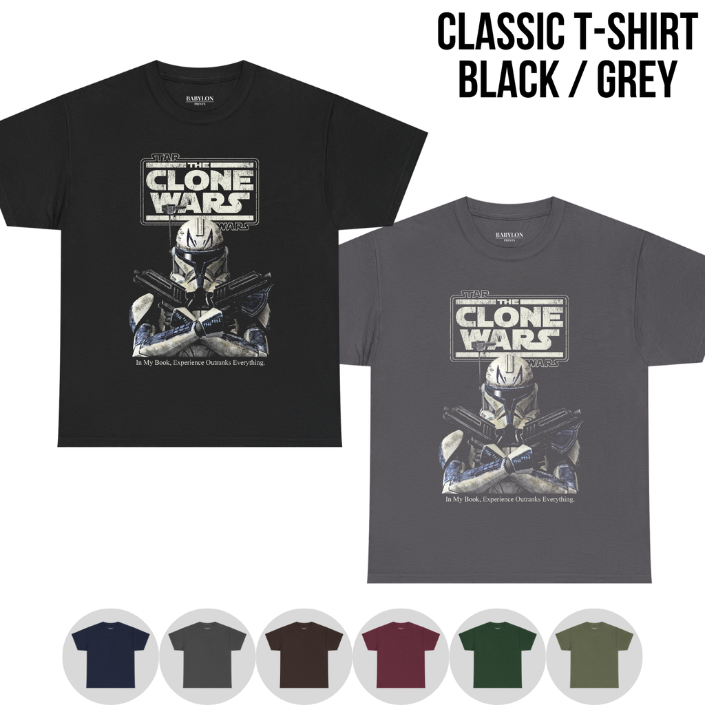 Star Wars Captain Rex Shirt – The Clone Wars Tee, 501st Clone Trooper Graphic Tee