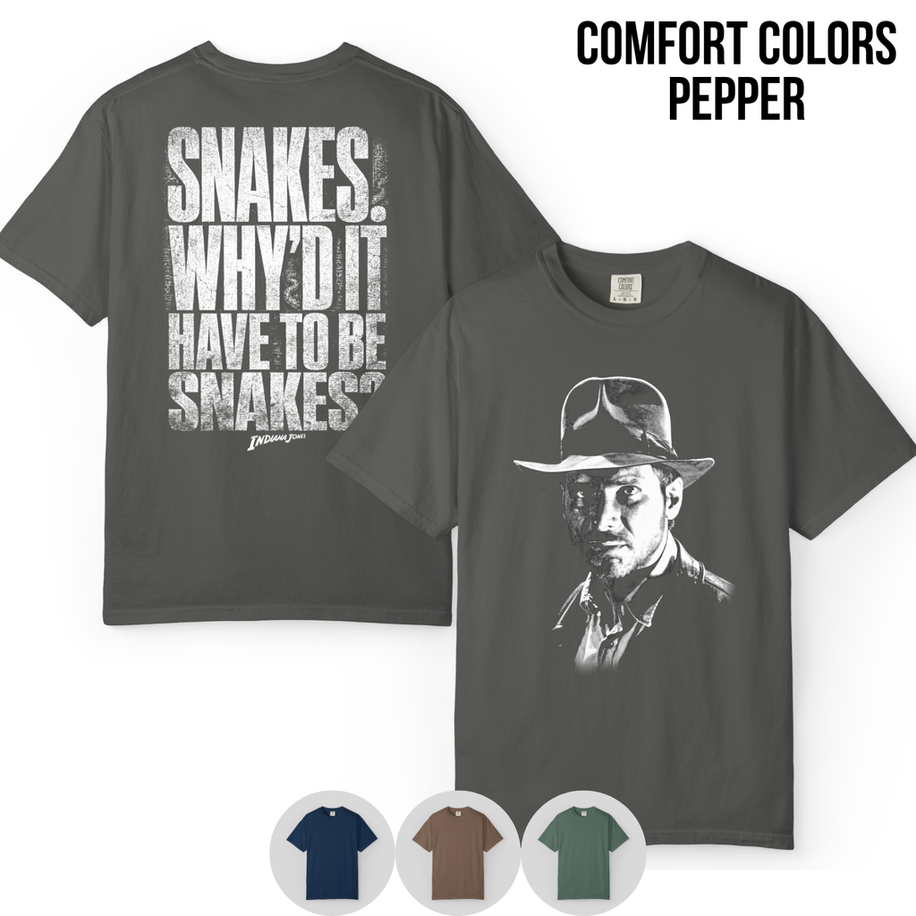 Vintage Indiana Jones Shirt: Snakes Why'd It Have To Be Snakes Tee, Raiders of the Lost Ark Shirt, Indiana Jones Movie Gift, Adventure Tee