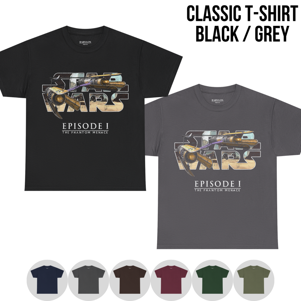 Star Wars Podracer Shirt – The Phantom Menace Tee, Anakin Skywalker Podracer Graphic Tee