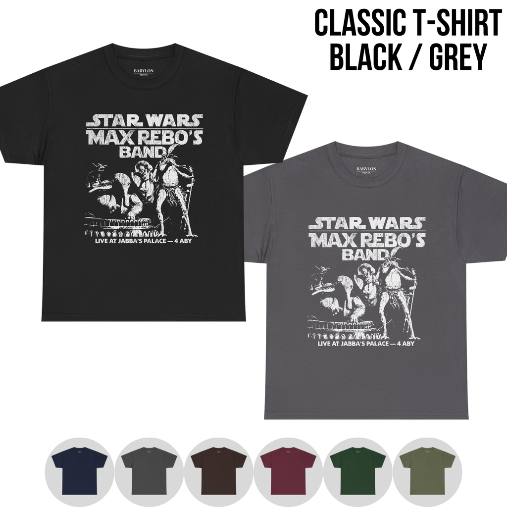 Max Rebo Band Star Wars Shirt - Max Rebo Sy Snootles Droopy McCool T-Shirt