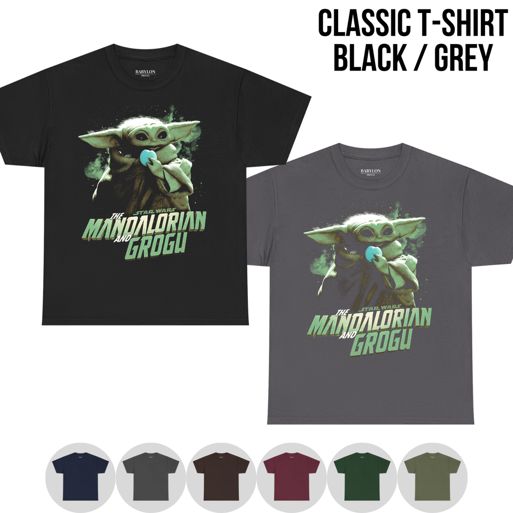 Mandalorian and Grogu Shirt: Grogu Baby Yoda Star Wars tee